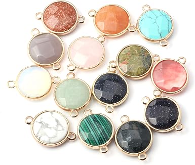 10pcs Natural Stone Pendants Necklace 