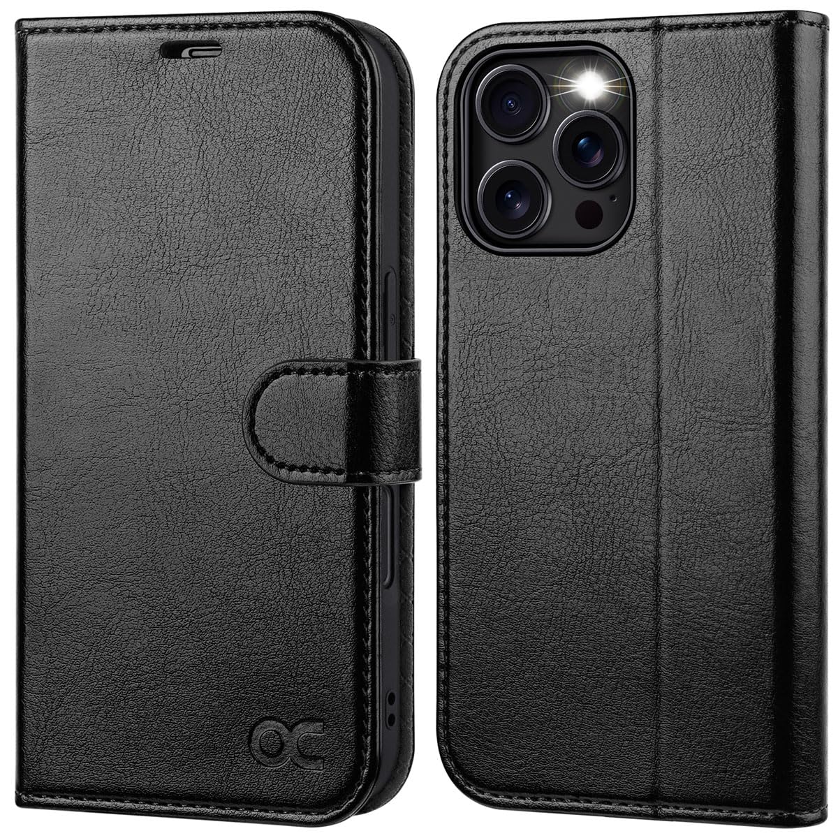OCASE for iPhone 16 Pro Max Case, PU Leather Wallet, Magnetic Flip Folio Cover with RFID Blocking, Card Holders