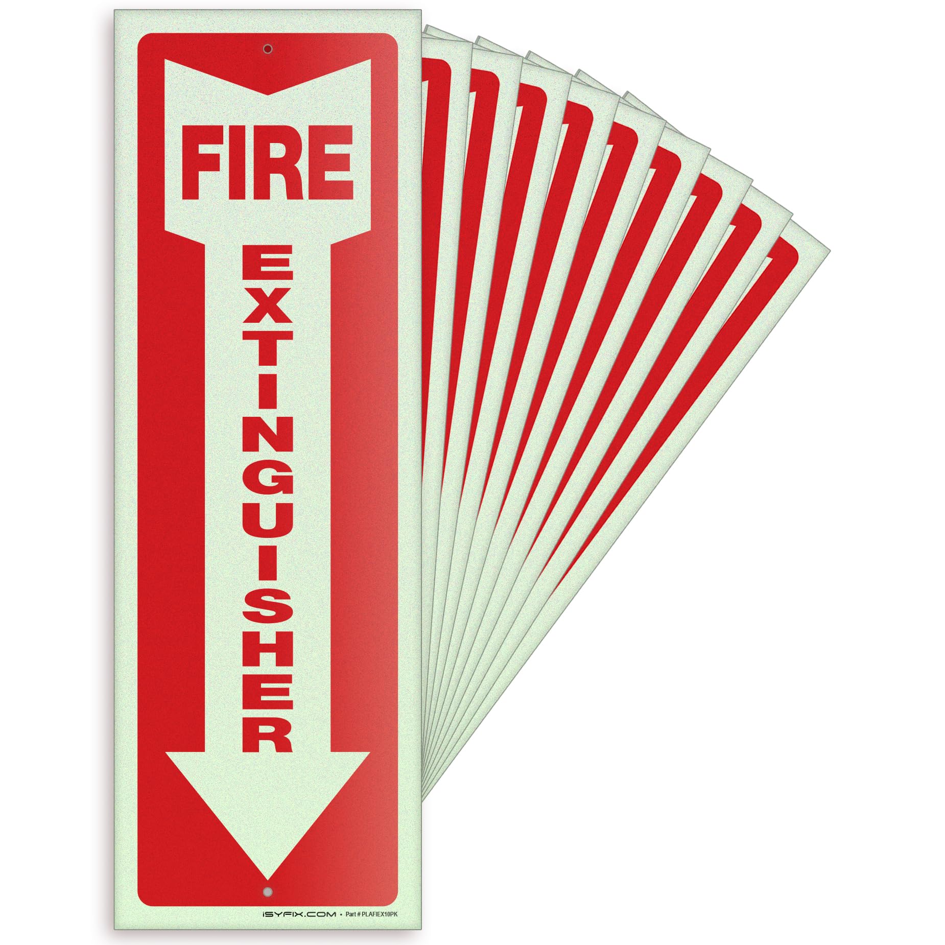 iSYFIX Fire Extinguisher Signs, 3 Pack, 4x12 Inch — Amazon image 11