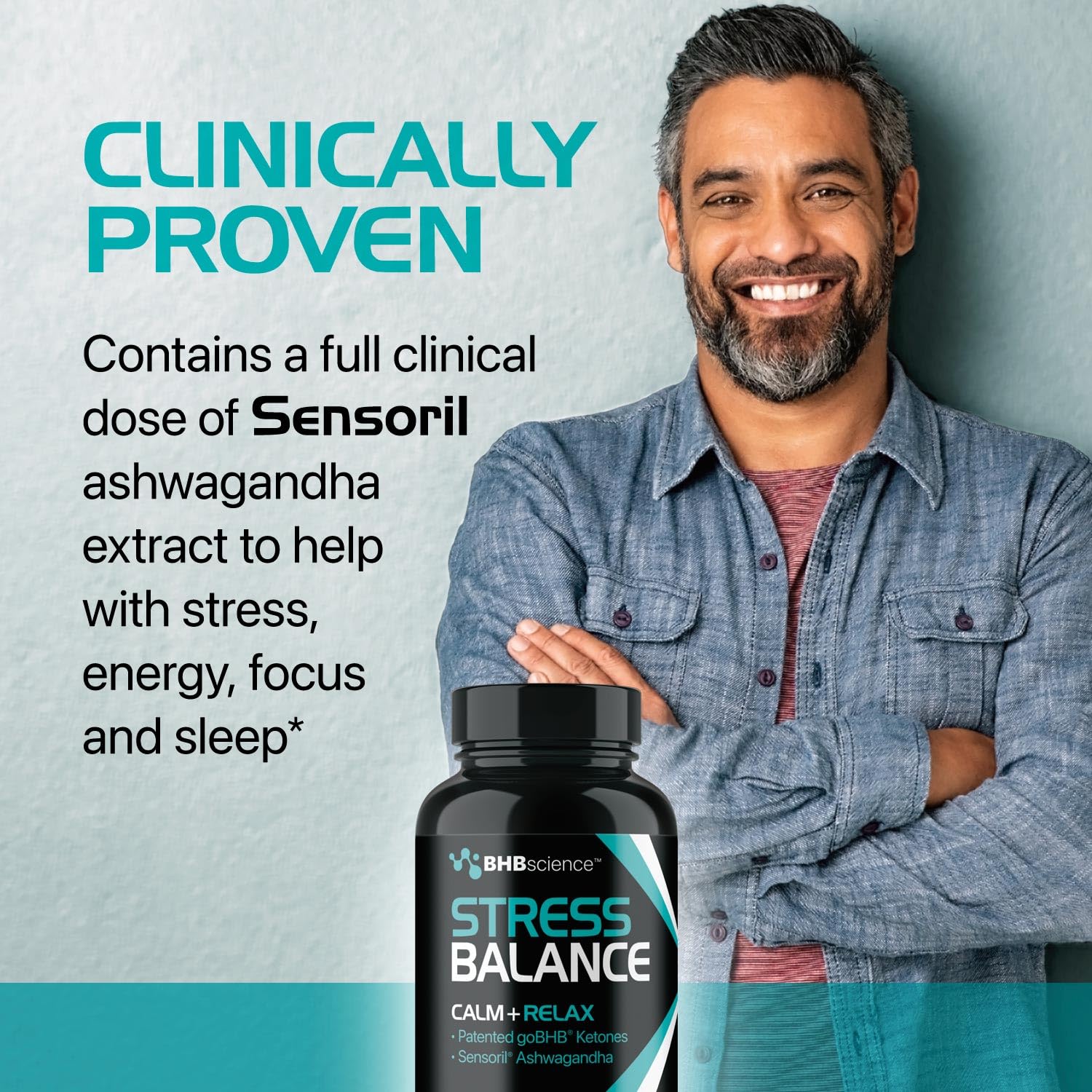 Calming Cortisol Supplement for Women & Men - Clinically Validated Sensoril Ashwagandha and goBHB Mood Support Supplement for Balanced Energy & Focus and Cortisol Support - 3rd Party Lab Tested — Amazon image 3