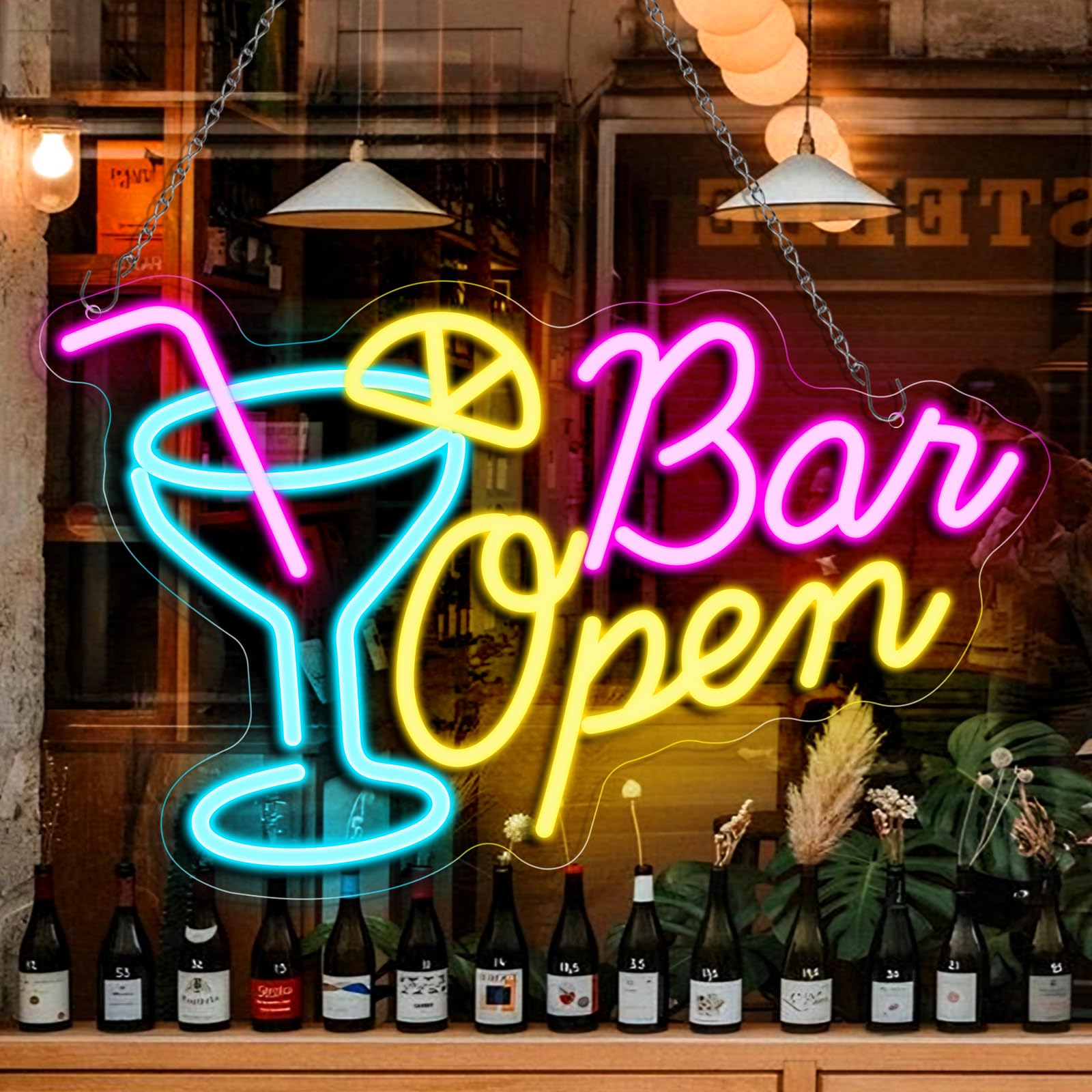 Bar Open Neon Sign, 16.5