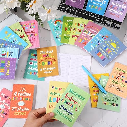 Miniatura 4 de Sabary 100 piezas de regalos de regreso a clases, blocs de notas inspiradores, juegos de bolígrafos de bola, mini cuadernos de bolsillo