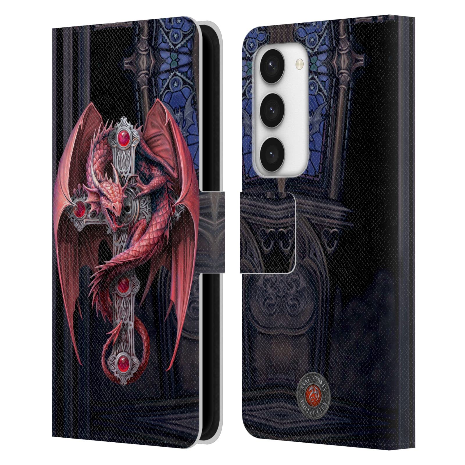 Carcasa Samsung S23 5G tipo libro con cierre magnético y diseño original de Anne Stokes 7