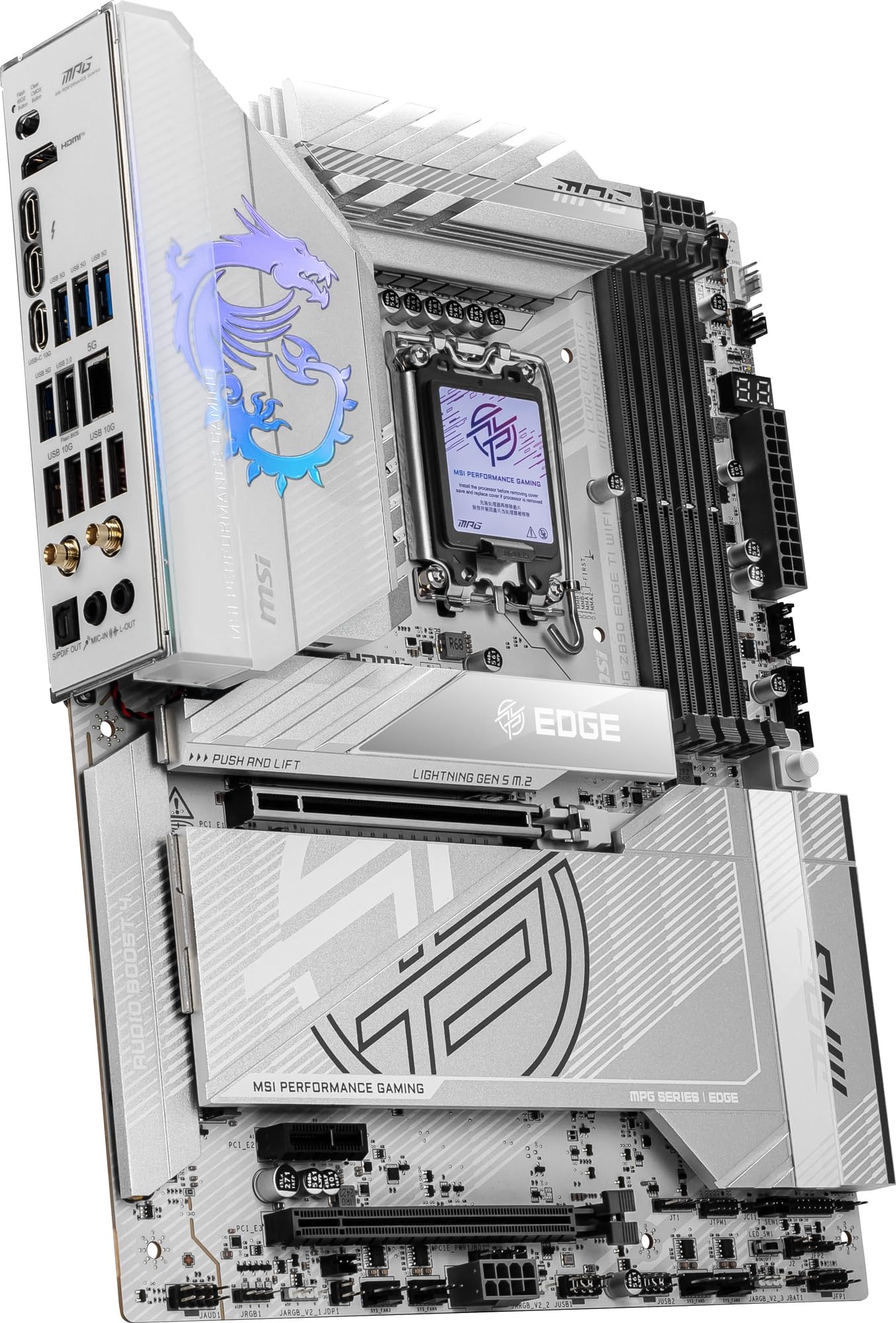 MSI MPG Z890 EDGE TI WIFI Z890 Chipset Carte mère ATX MB6584