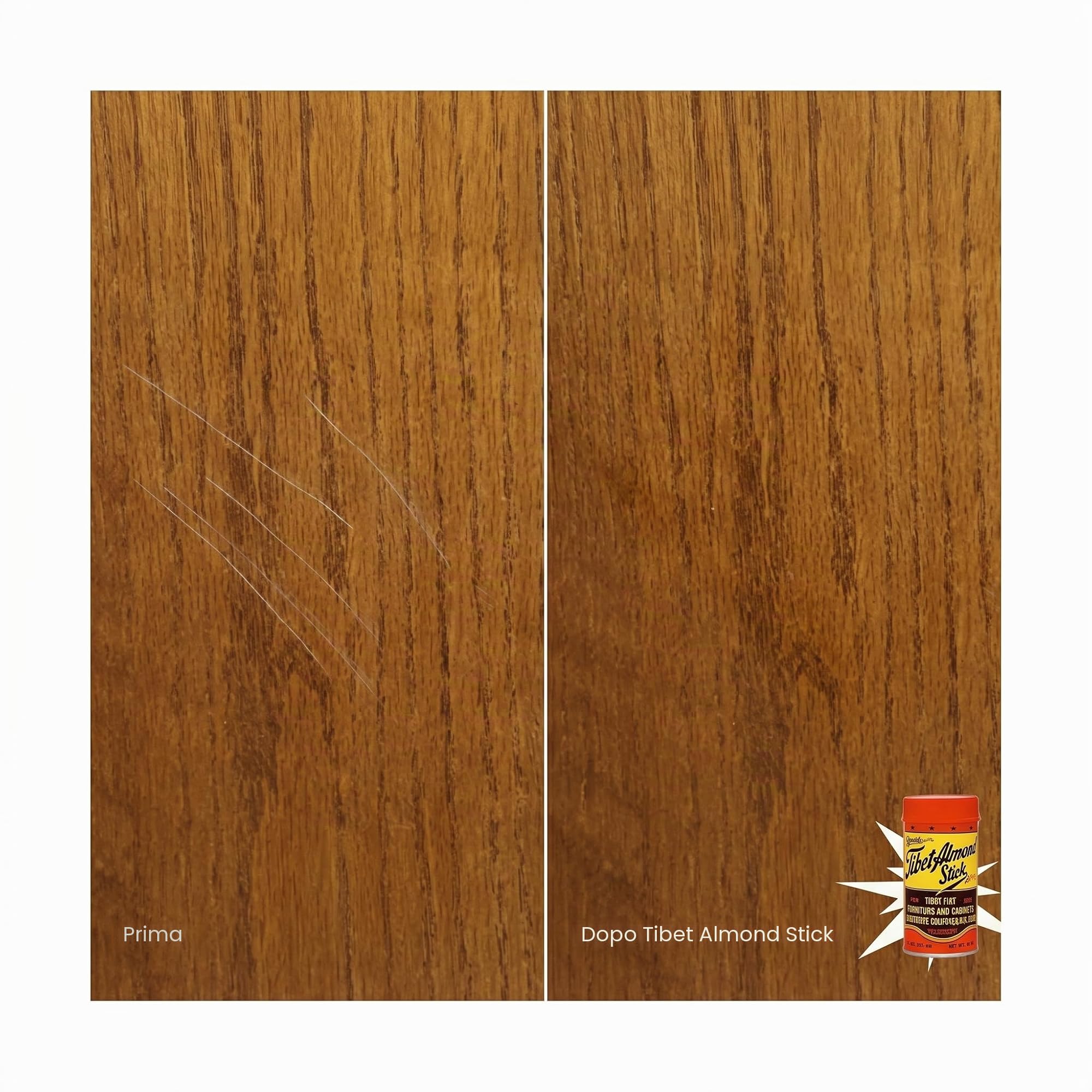 Tibet Almond Stick, oryginalny smacchiatore do powierzchni drewnianych (opakowanie 2 sztuki)