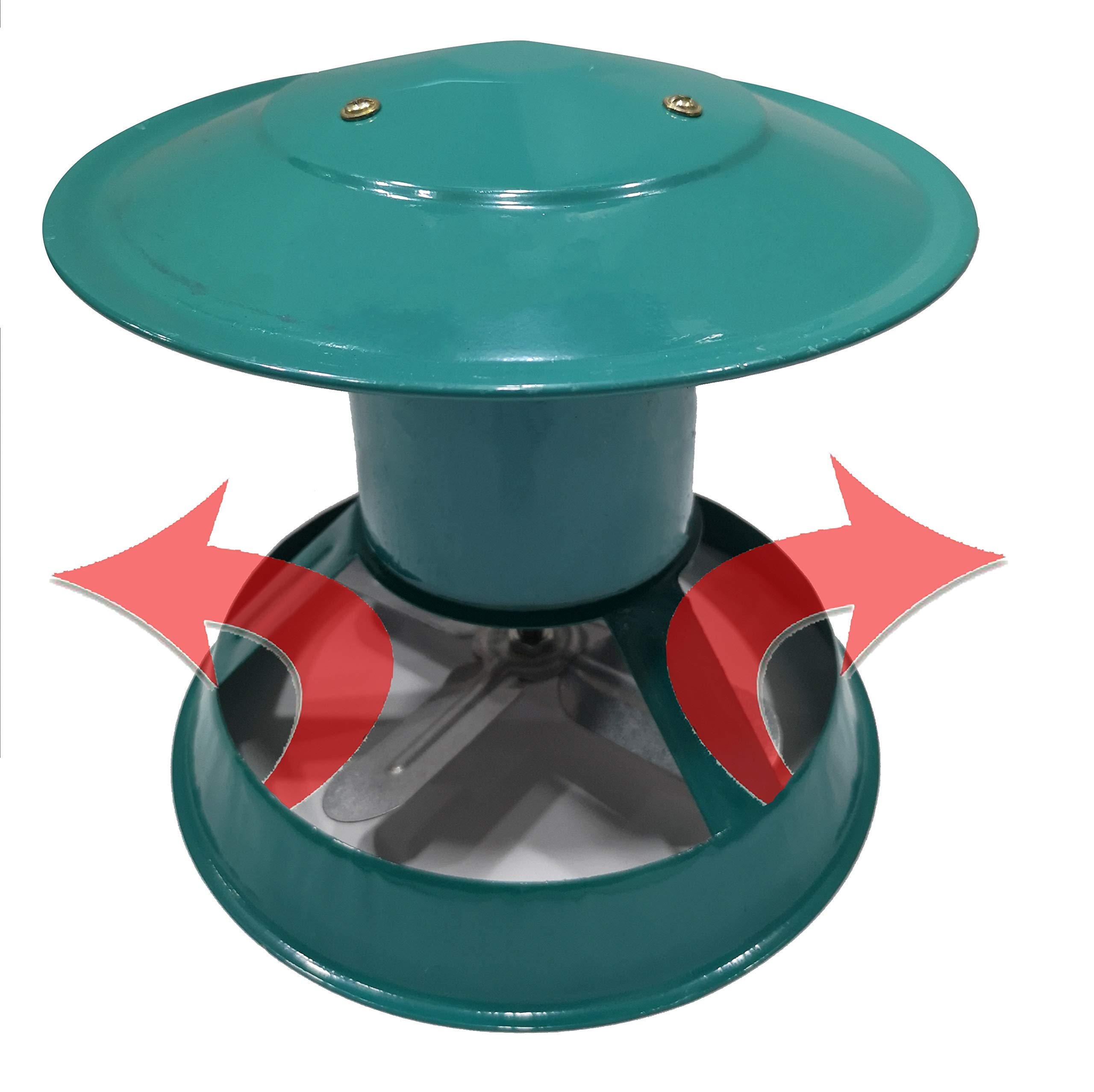Evacuatore di Fumo a tiraggio indotto da Camino a Tetto, aspiratore di Fumo da Camino da 80 Watt, Ventilatore per Camino, aspiratore di Fumo per Camino, Ventilatore di Scarico del