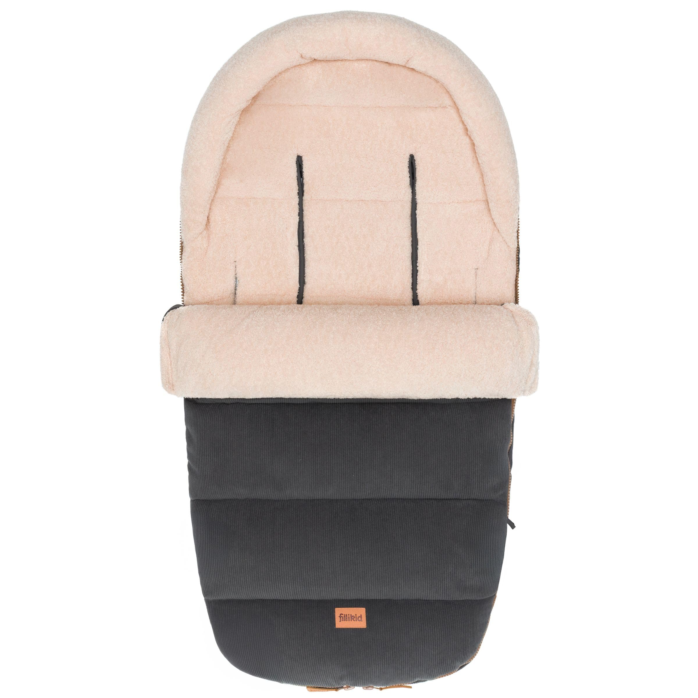 Fillikid Winterfußsack Atlas Cord Exklusiv | Warmes Fleece-Innenfutter, wind- & wasserabweisend, pflegeleicht, komfortabel, für Buggy & Kinderwagen