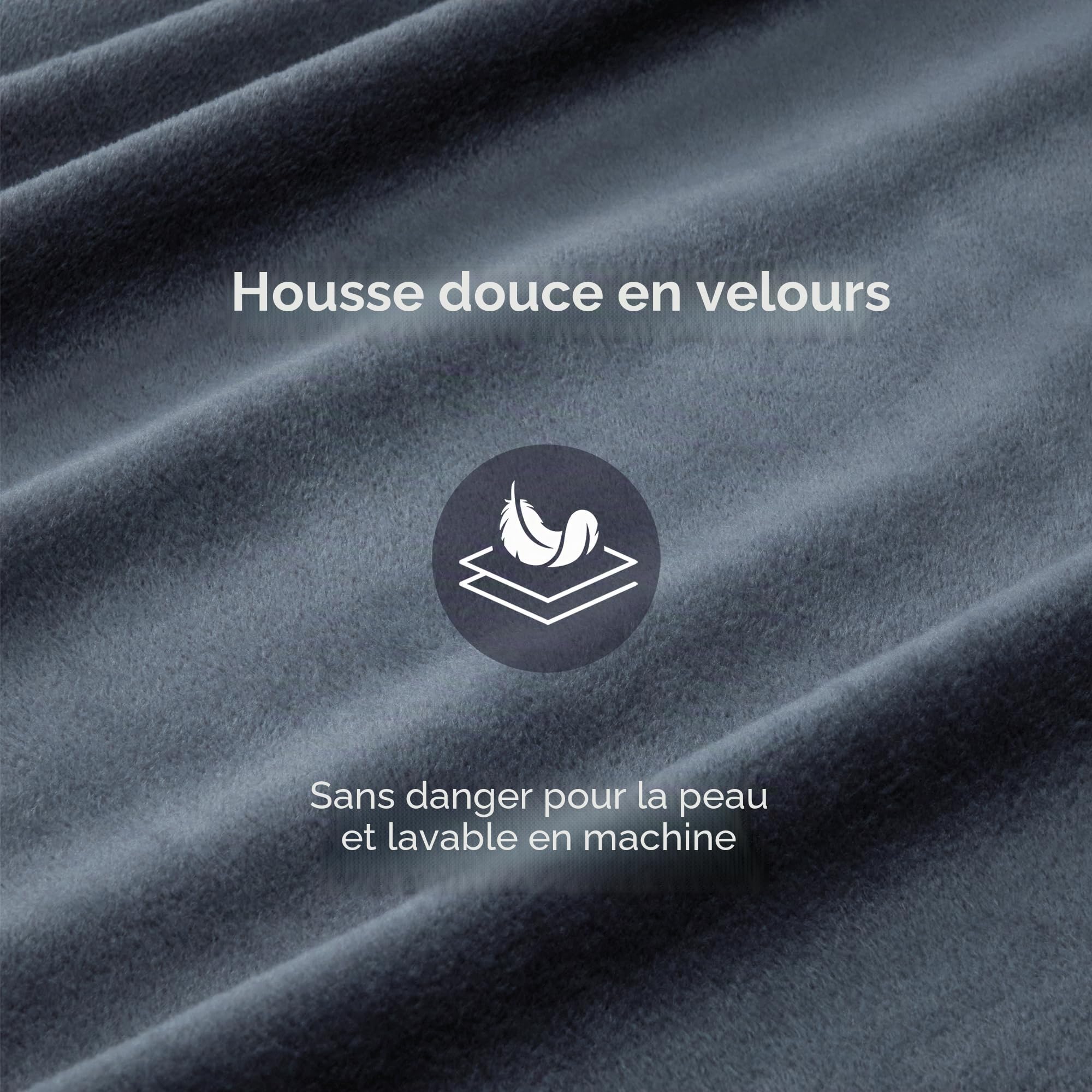 Coussin de Grossesse Ergonomique en U Housse Amovible | Coussin grossesse pour Dormir,coussin allaitement Soutien Corporel Intégral pour Adulte-L'Essentiel de la Maternité