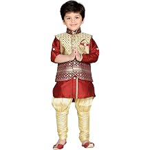AJ DEZINES Boys Indian Wear Bollywood Style Kurta Pyjama Waistcoat for Kids || Diwali Outfit