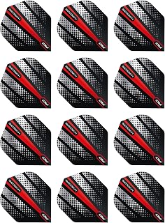 RED DRAGON Hardcore Radical Dart Flights - 4 Sets Per Pack (12 Dart Flights in Total)