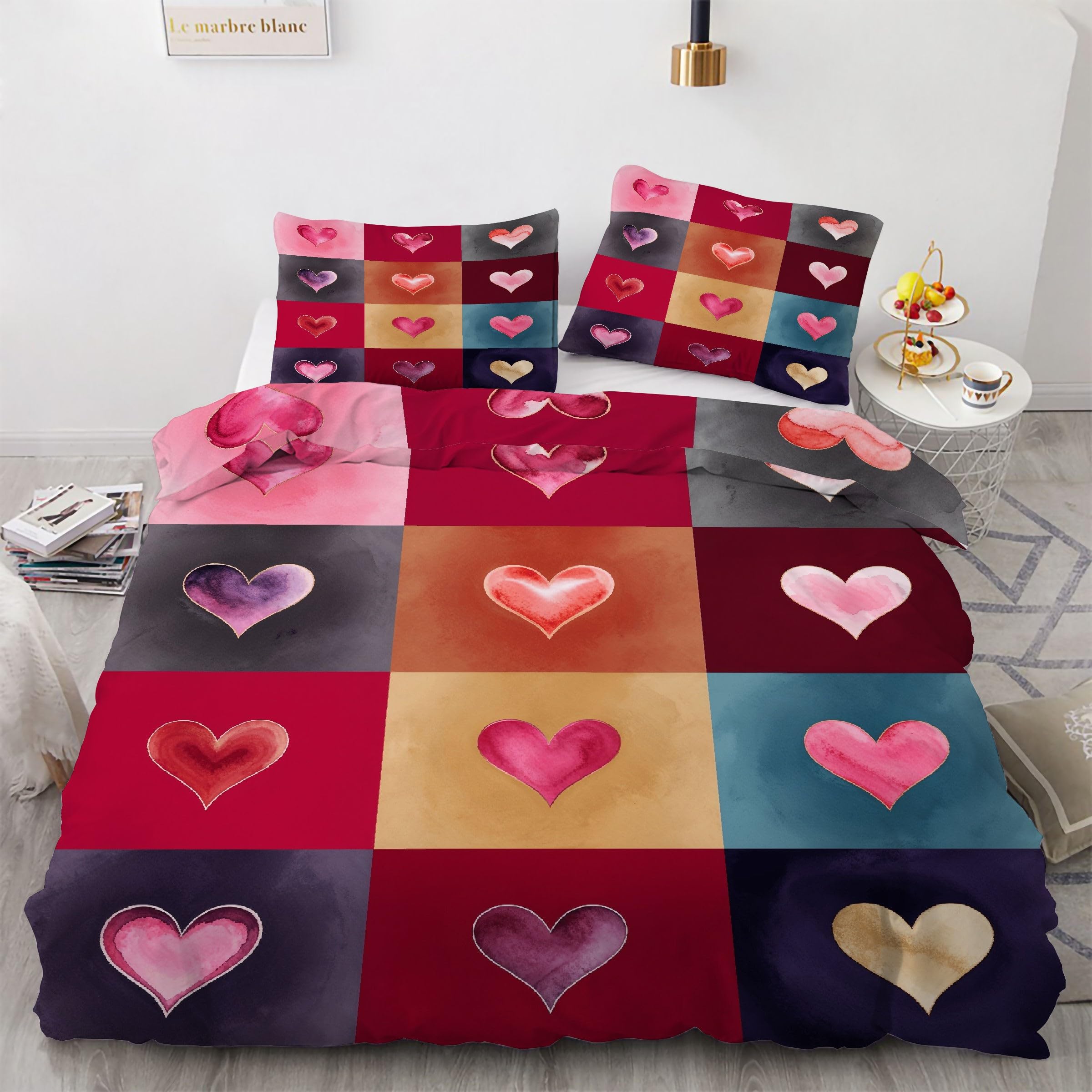 Parure de lit 90x190 Couleur D'Amour pour des nuits douces et romantiques