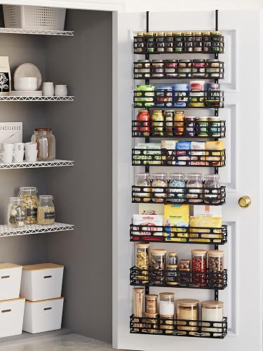 57% off promo code for 9-Tier Over Door Pantry Rack, Heavy Duty Metal Organizer for Kitchen on Amazon