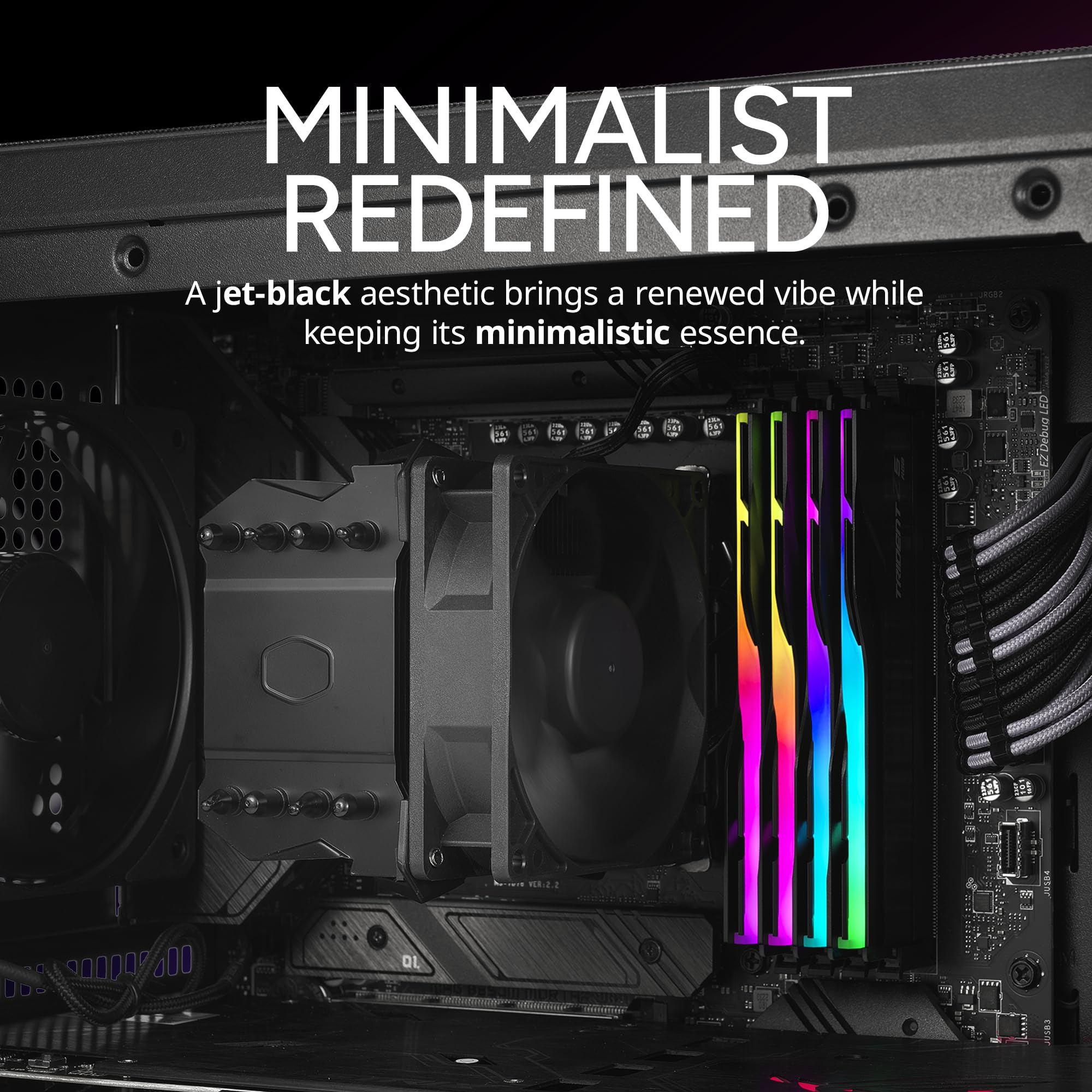 Cooler Master Hyper 411 Nano CPU Air Cooler, SickleFlow 92 PWM Fan, 4 Copper Heat Pipes, 136mm Tall, Sleek Top Cover, AMD Ryzen AM5|AM4, Intel LGA 1851|1700 Brackets