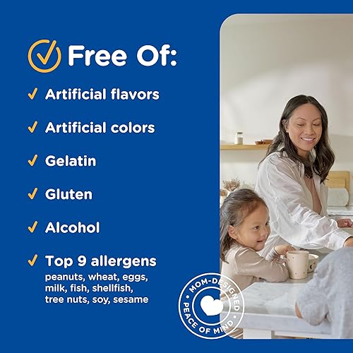 Miniatura 6 de Mommy's Bliss Gomitas de saúco para niños, apoyan la inmunidad con saúco negro, zinc y vitamina C, sin gluten y veganas, a partir de 2 años (60