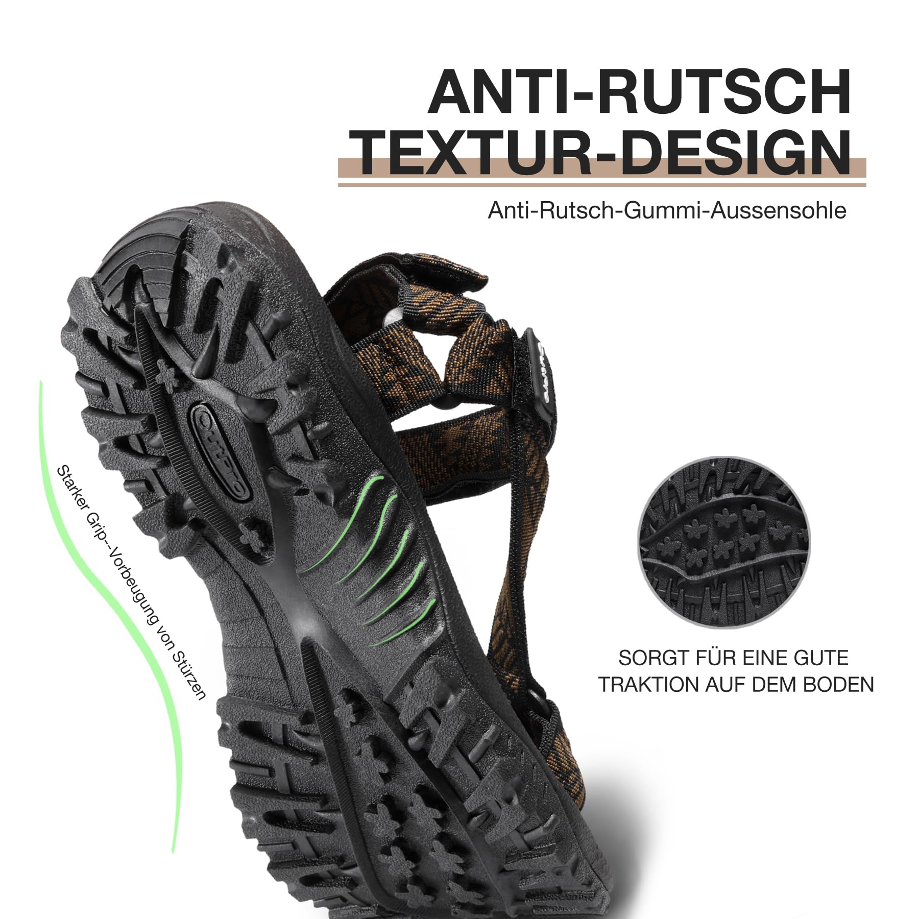OutPro Sandalias deportivas para hombre, ajustables, escaleras de escalada, sandalias de senderismo, sandalias de agua, transpirables, para trekking, senderismo al aire libre