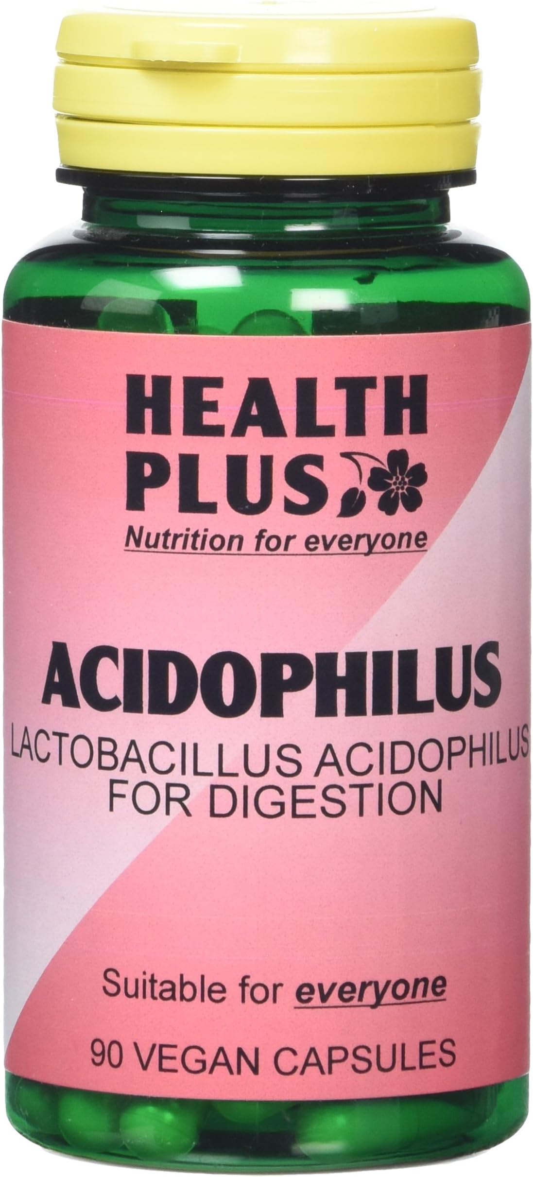 Acidophilus Probiotic : Digestive Health Supplement : 90 Gelatin Free Capsules, in planet friendly 99% recycled pot