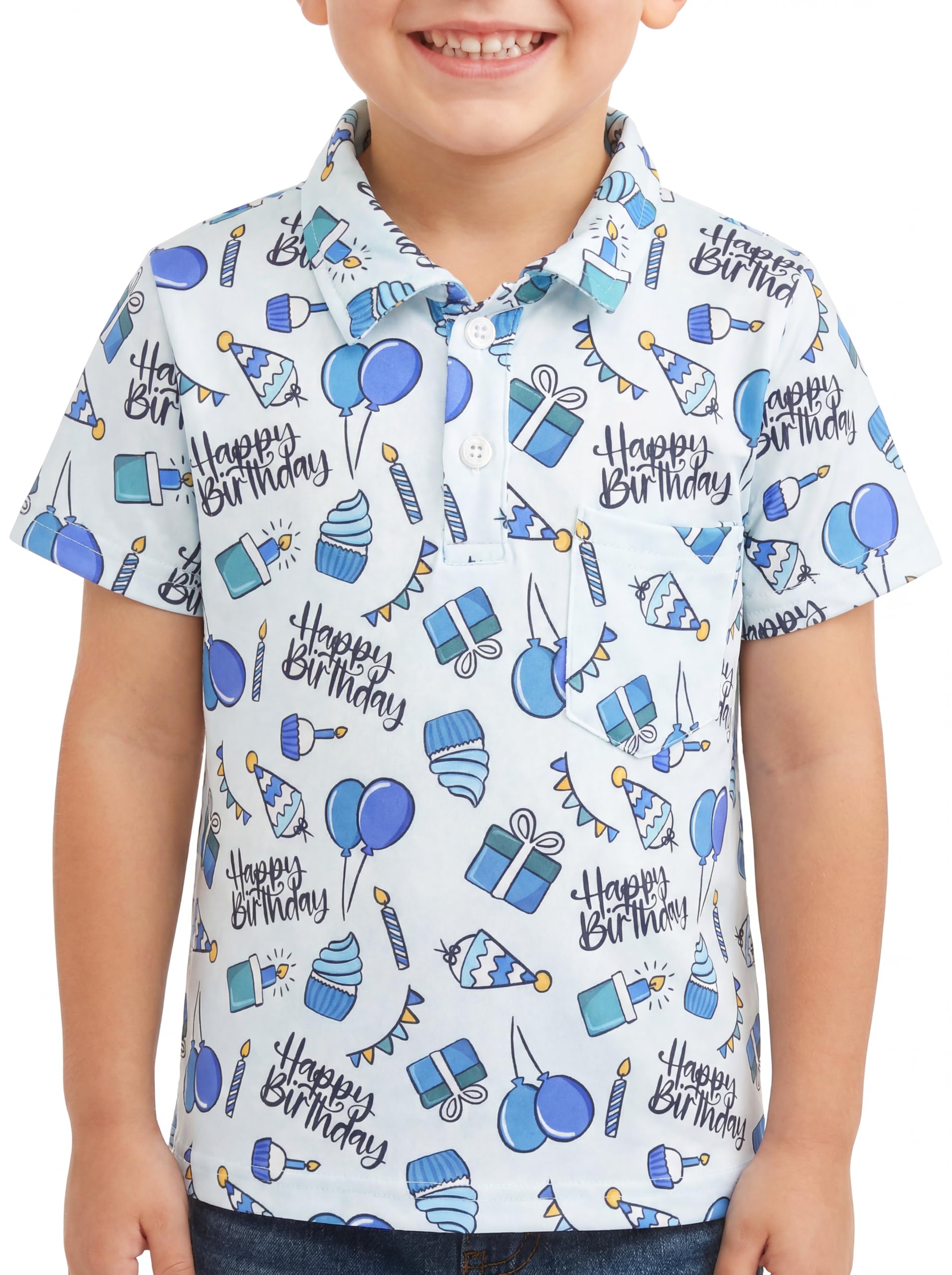 Unique Baby Moisture Wicking Kids Polo Shirts for Toddler Boys Polo Shirt