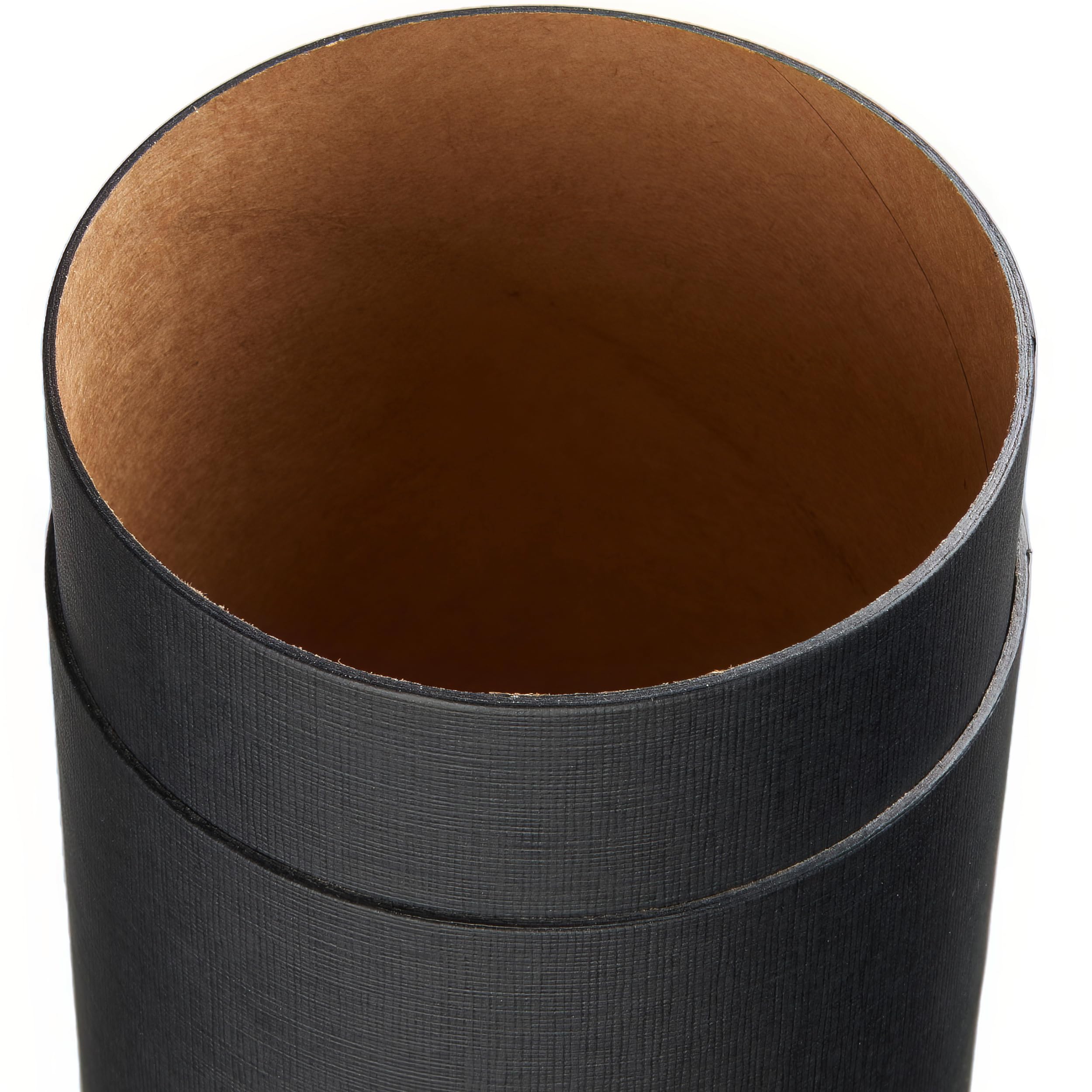 24 barattoli di cartone nero linon | 60 x 124 mm I food grade I scatola di cartone nera ecologica, carta kraft riciclata, adatti per alimenti