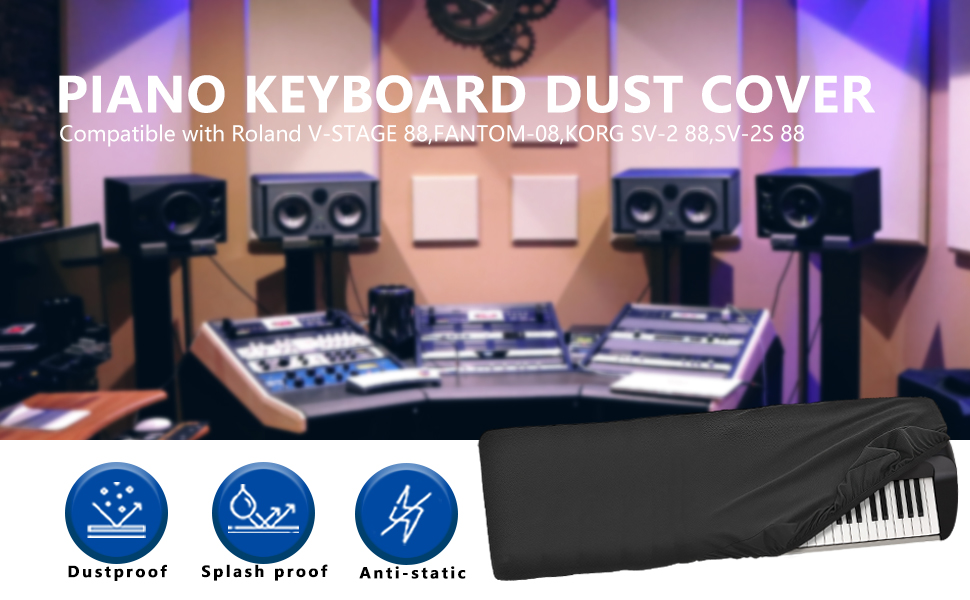 Amazon.com: Musiin 88 Keys Keyboard Synthesizer Dust Cover