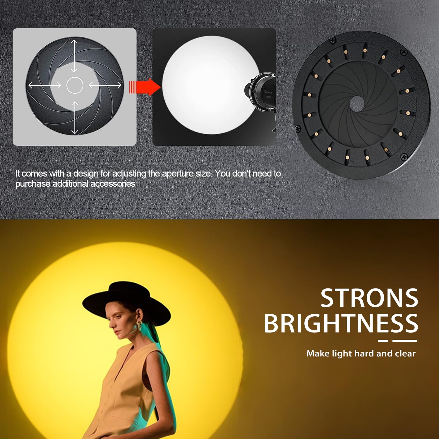 Amazon.com : WELLMAKING Bowens Mount Optical Snoot Projector kit