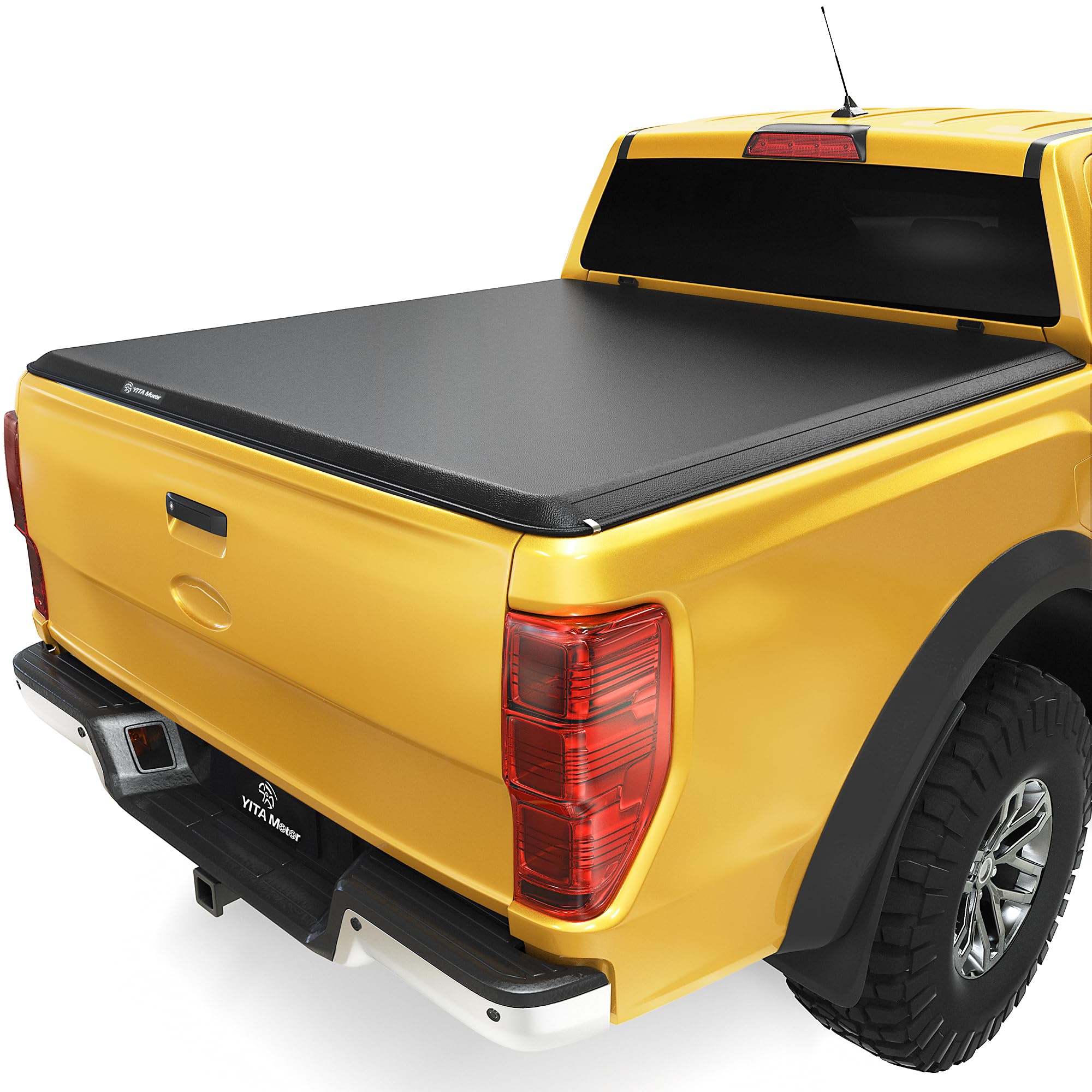 YITAMOTOR Soft Tri-Fold Tonneau Cover Fits for Ford Ranger 5ft Bed 2019 2020 2021 2022 2023 2024, Effortless Installation