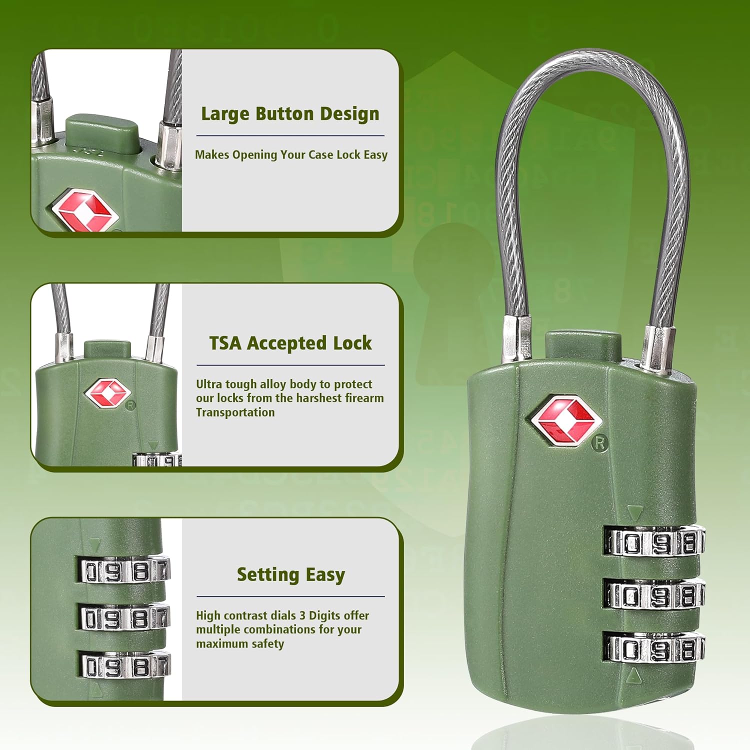 Shotgun Case with TSA locks, Rifle Case 52" Thick Padding, Gun Cases with Lockable Zippers and Adjustable Shoulder Strap