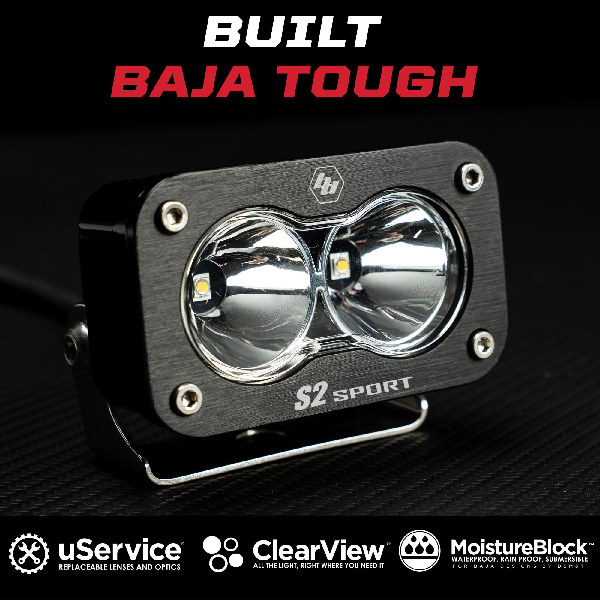 Amazon.com: Baja Designs S2 Sport Black LED Light Pod Pair - 2PCS