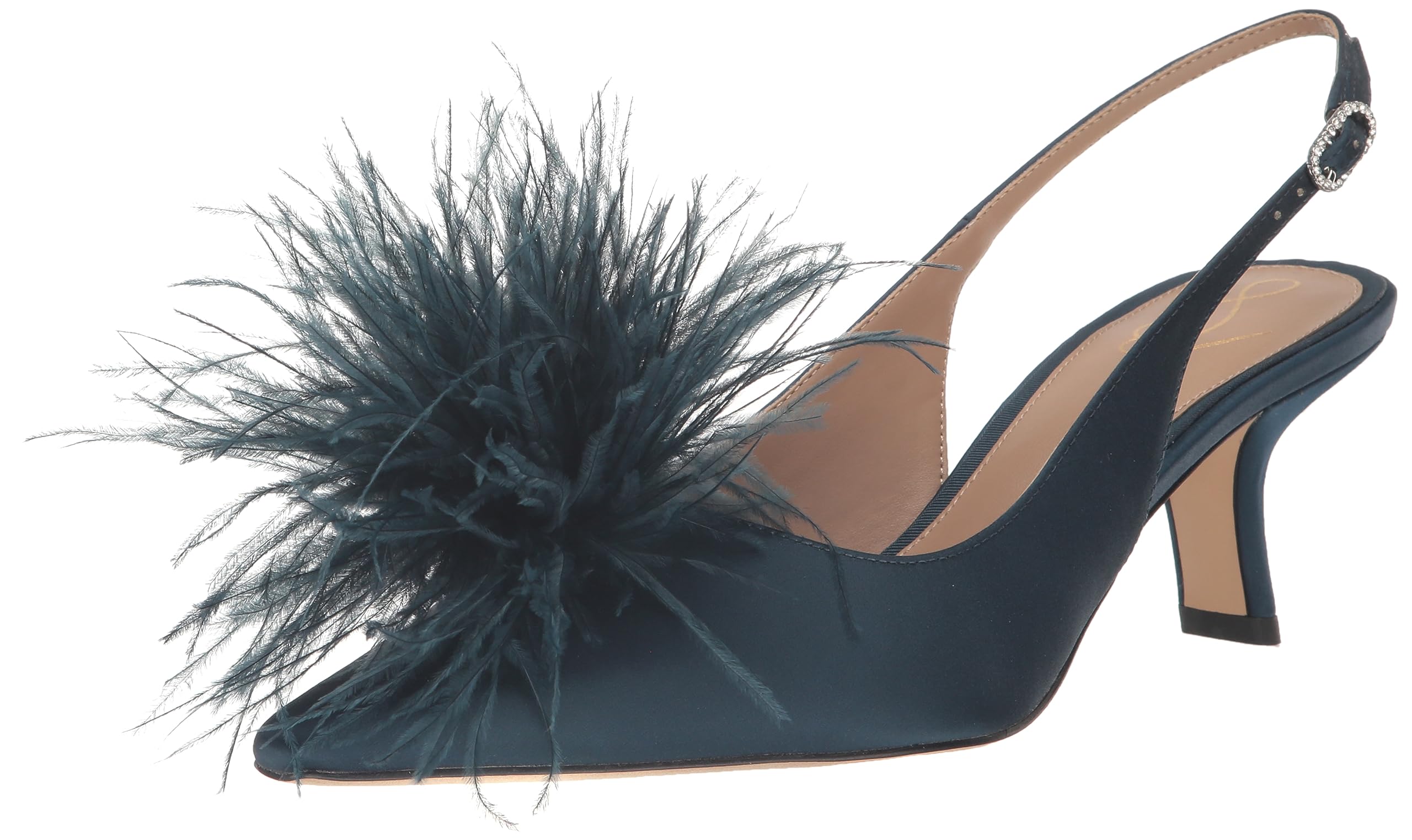 Olive Bianka Feather Heels