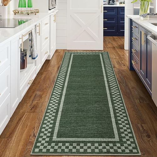 GarveeHome Washable Runner Rug 2x10 Bordered