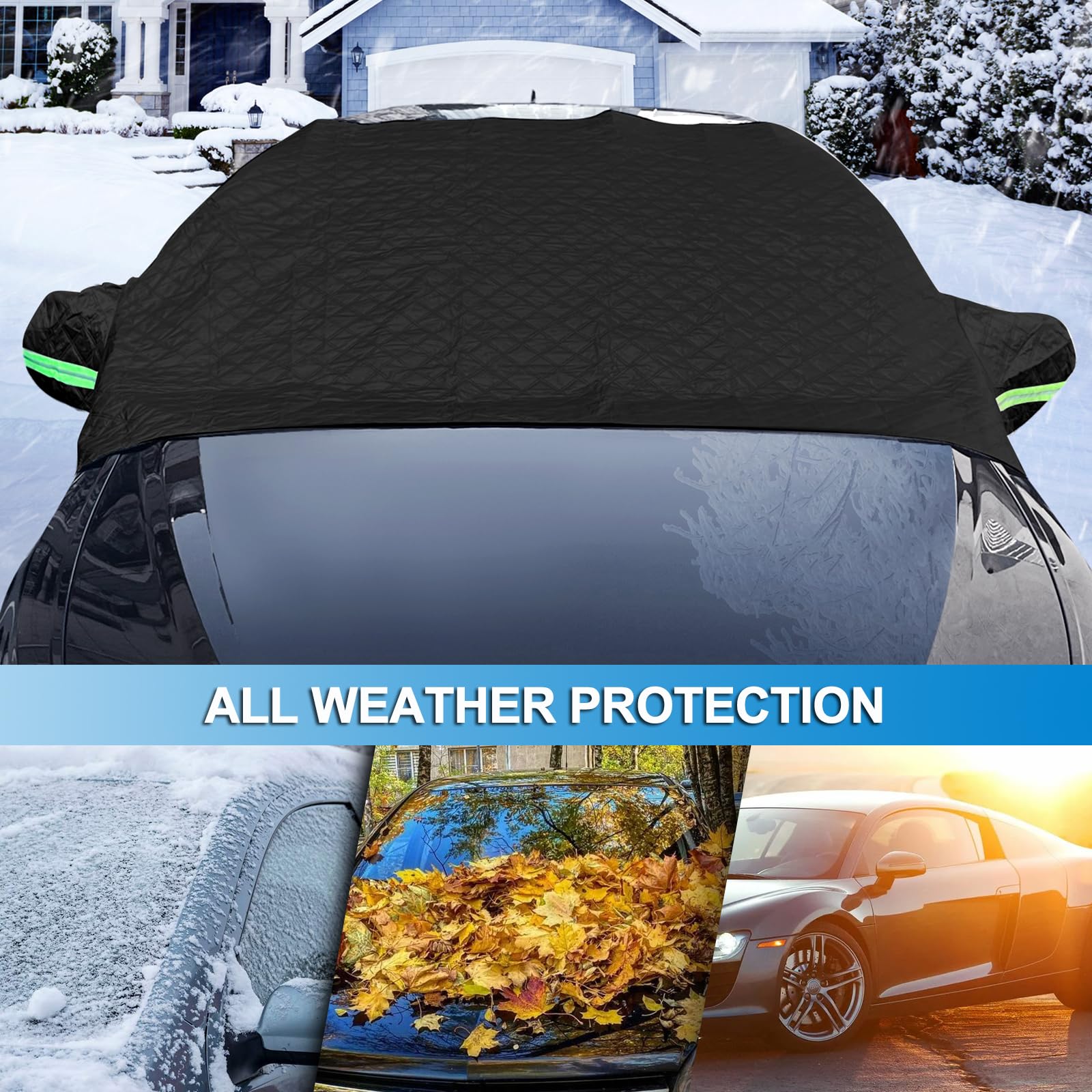 Housse De Pare-brise De Voiture, Protection Intégrale Avec Protections Pour Retroviseurs Pliable Et Universelle Contre Le Gel La Neige La Glace Et Le Soleil 230 X 128 Cm 92611139 Housse De Pare-brise De Voiture, Protection Intégrale Avec Protections Pour Retroviseurs Pliable Et Universelle Contre Le Gel La Neige La Glace Et Le Soleil 230 X 128 Cm 92611139
