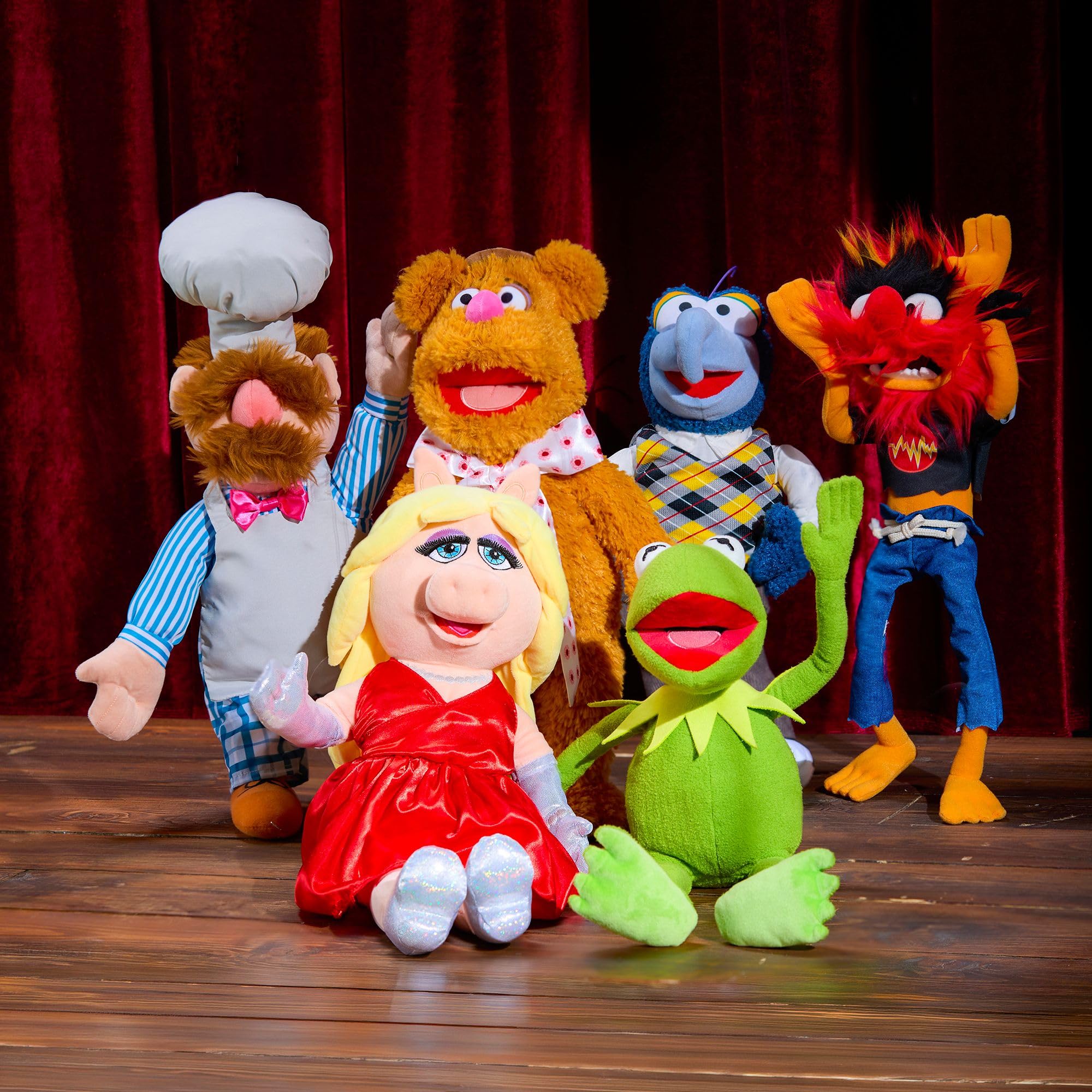 Disney Store Oficjalny plusz Kermit The Frog - The Muppets Show kolekcjonerska wypchane zwierzę z haftowanymi funkcjami i szczegółową pluszową rzeźbą, zabawki Disneya dla fanów Muppetów, 45 cm