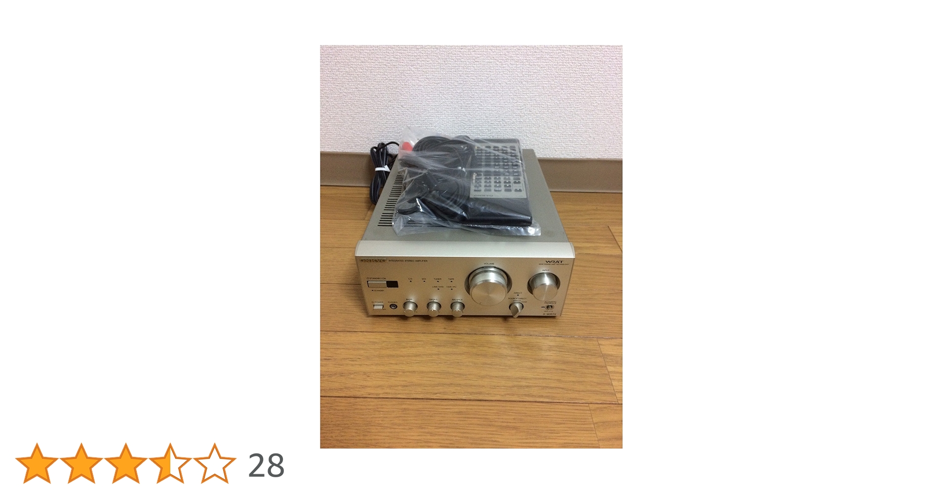 ONKYO A-905TX プリメインアンプ　リモコン付 ◇ONKYO オンキョー A-905 プリメインアンプ リモコン付き 中古