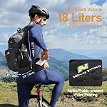 N NEVO RHINO Hydration Backpack, 18L Multipurpose Hiking Backpack with 3L Water Bladder, Water Backpack Insulated Hydration Pack Ideal for Hiking Cycling
