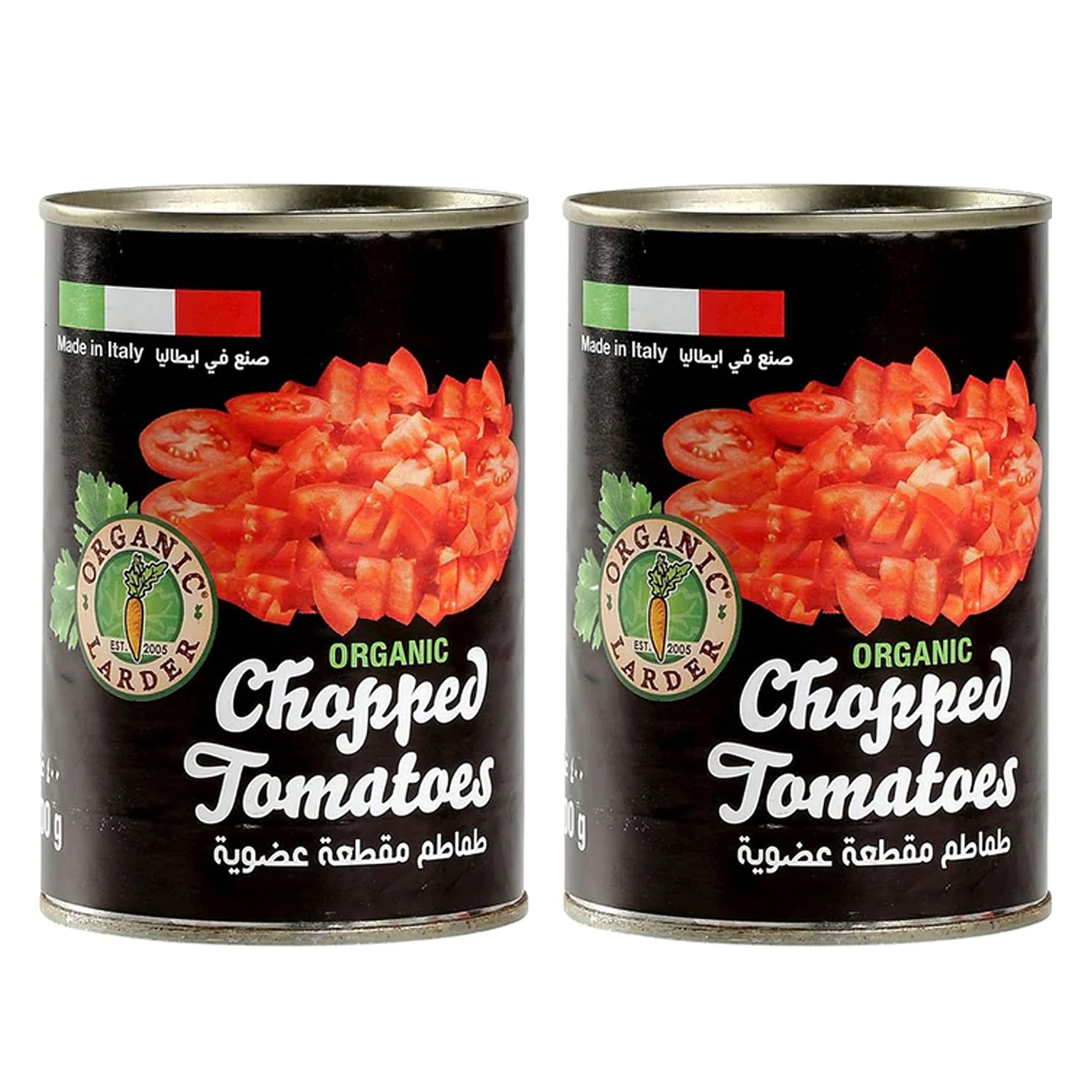 Organic Larder Chopped Tomatoes, 400g (Pack of 2)