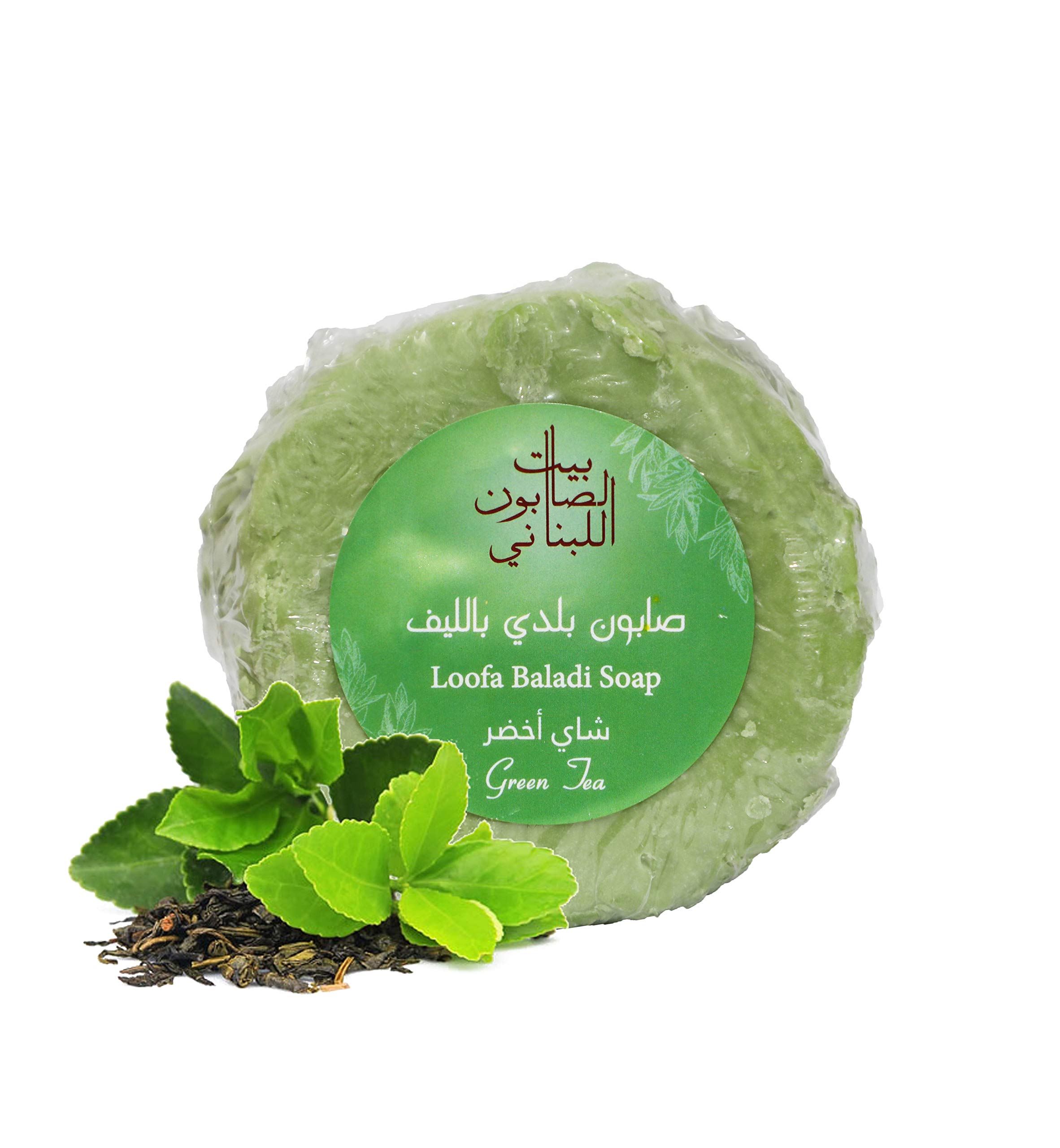 Bayt Al Saboun Al LoubnaniGreen Tea Loofa Soap - 300 gm