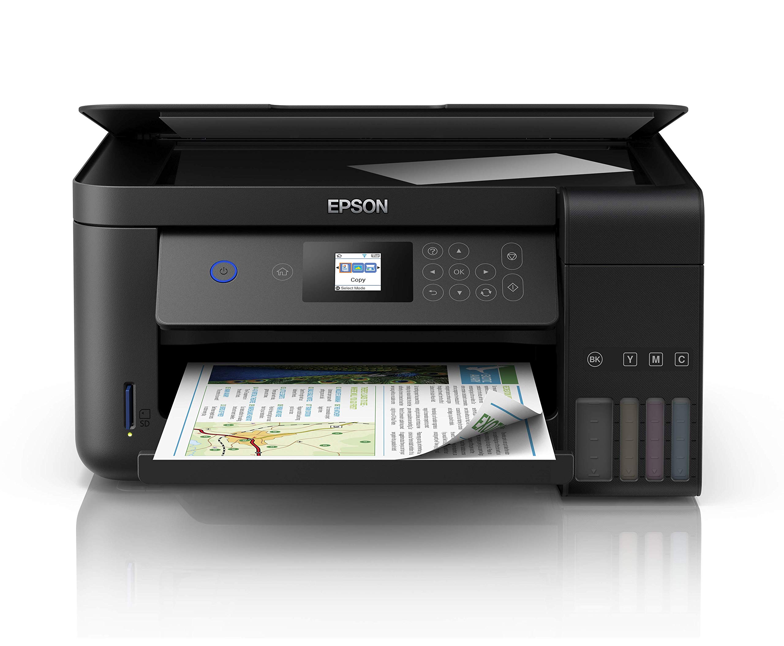 Epson EcoTank ET-2750B Impresora Wi-Fi A4 para impresión, escanear, copiar, Color Negro + Tarjeta de impresión ilimitada de 2 años