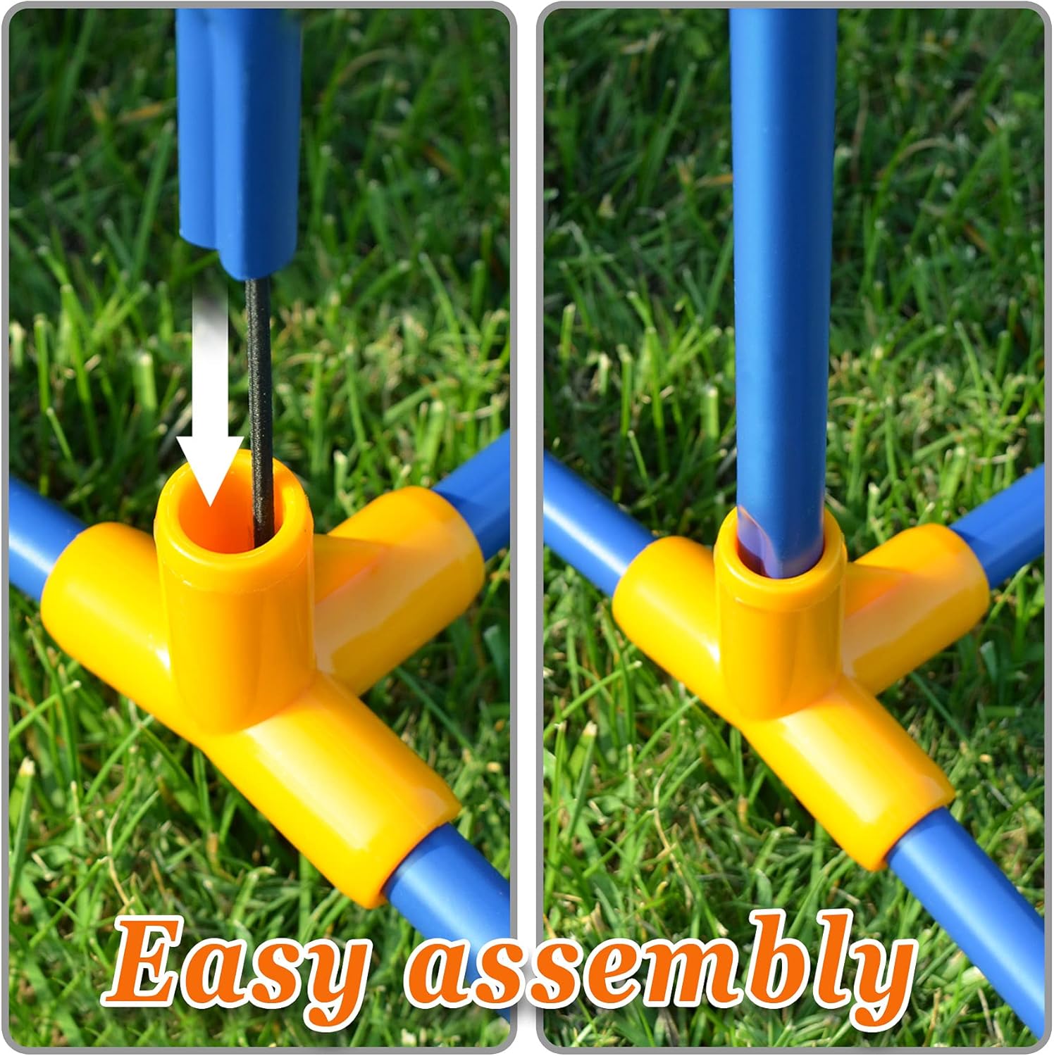 Strong Camel Portable Volleyball Badminton Tennis Net Training Beach with Carrying Bag Stand (Size L16.8' x W3.3' x H5')