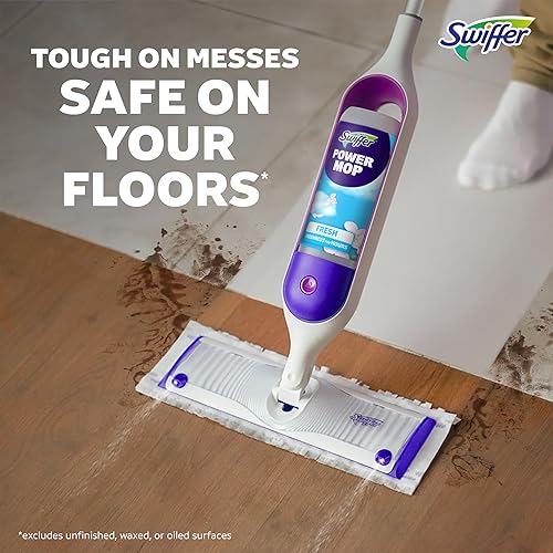 Miniatura 7 de Swiffer PowerMop - Recambios de almohadilla para trapear multisuperficie, fabricado por Swiffer, para limpieza de pisos, 11 unidades
