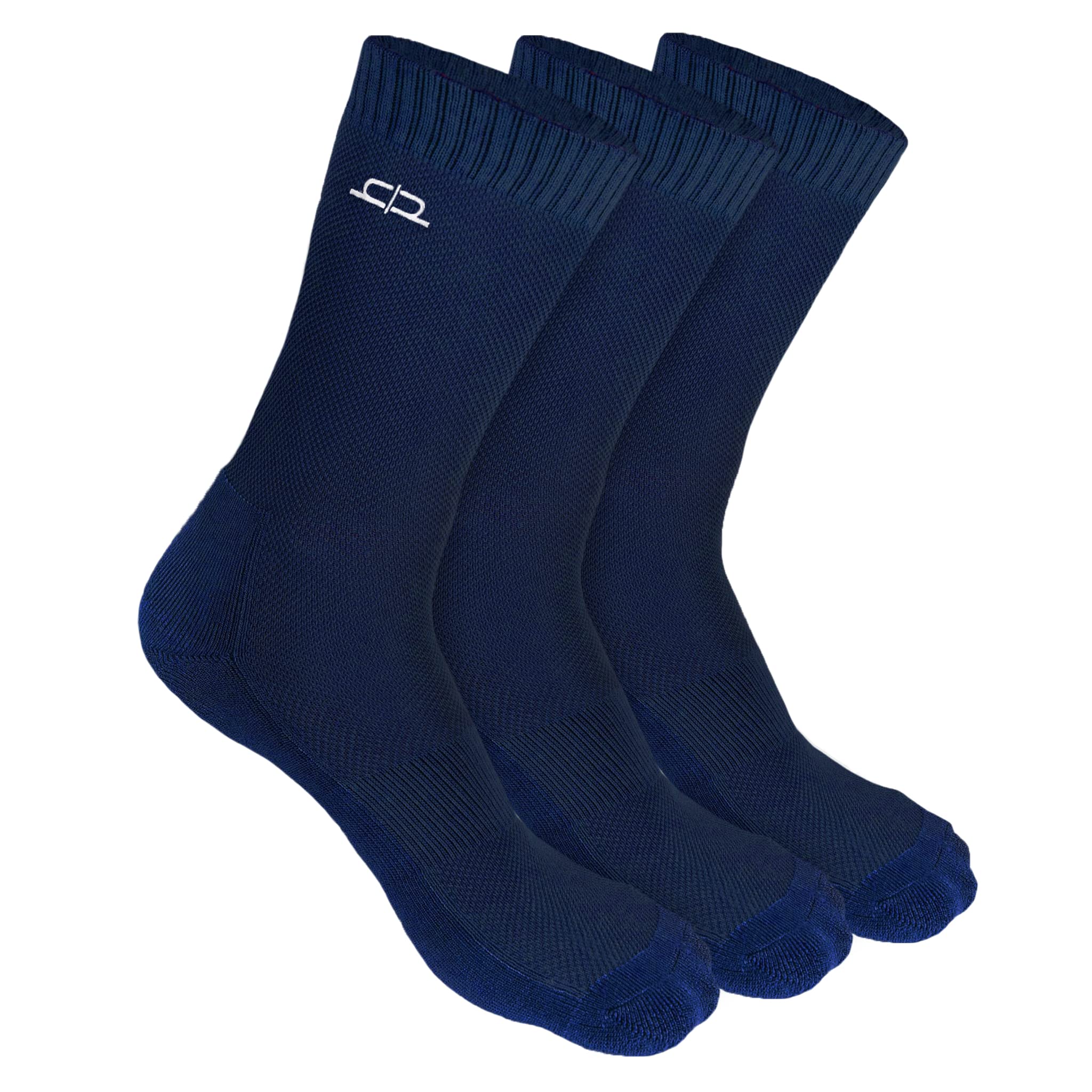 HEELIUM Bamboo Crew Socks for Men | Formal Socks, Full Length | Odour Free & Cushioned Base | 3X Softer than Regular Socks