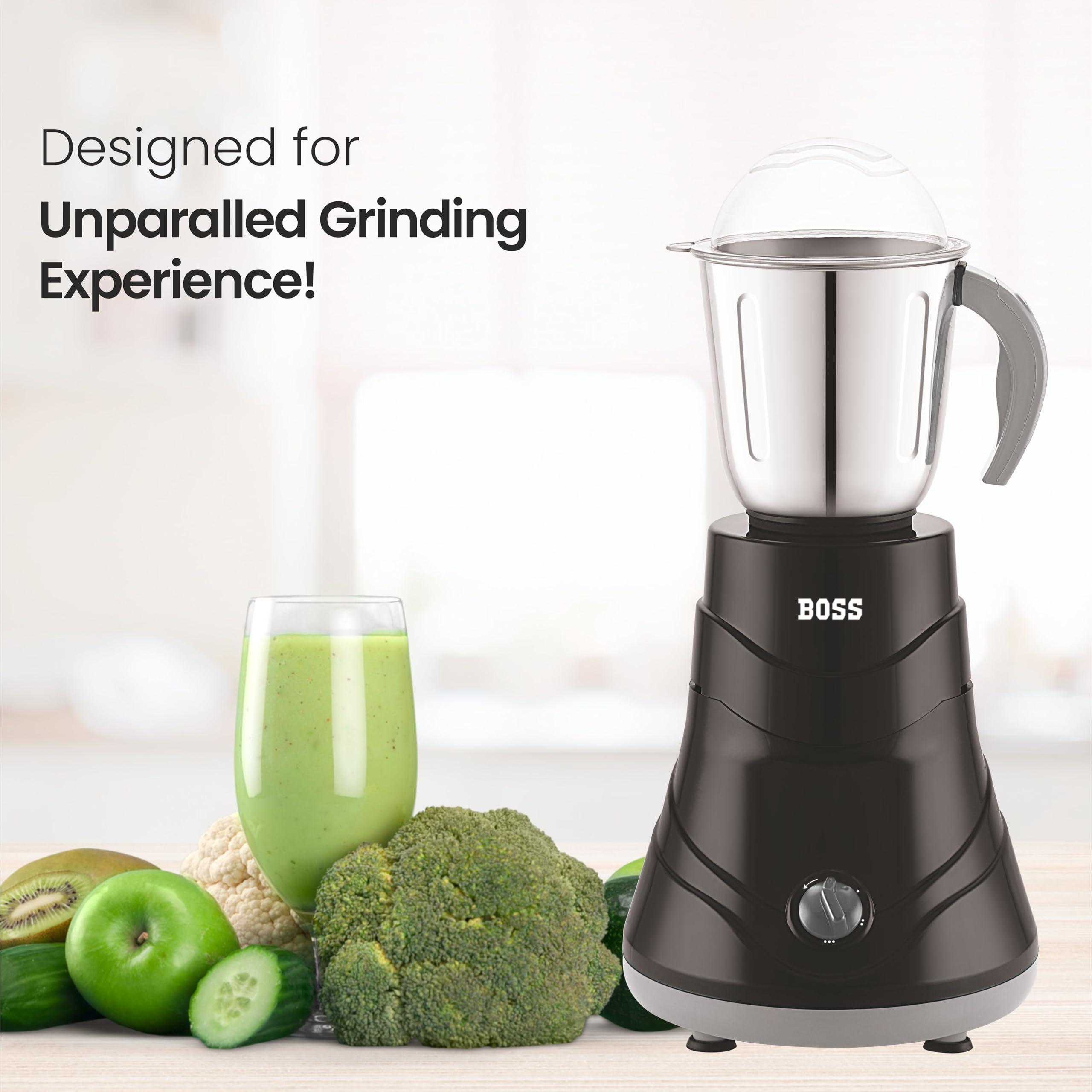 BOSS Alpha 750W Mixer Grinder - Powerful & Durable -3
