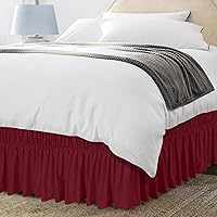 Vista 15 de Utopia Bedding Falda de Cama Elástica Twin - Volante de Fácil Colocación - Falda de Cama de Microfibra con Cinturón Elástico Ajustable Caída