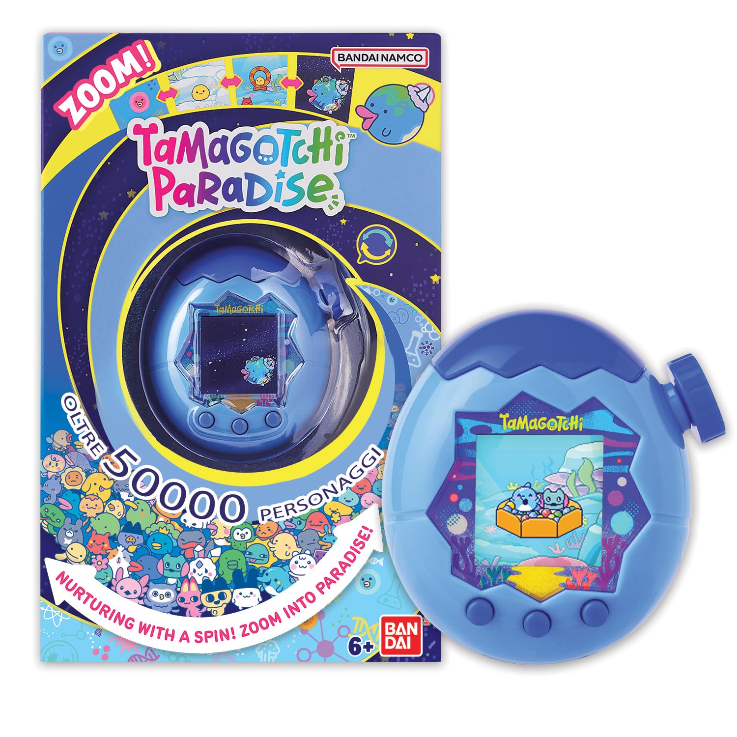 Tamagotchi Paradise ブルー TAMAGOTCHI Bandai Paradise Eau - Wirtualne zwierzę hodowlane