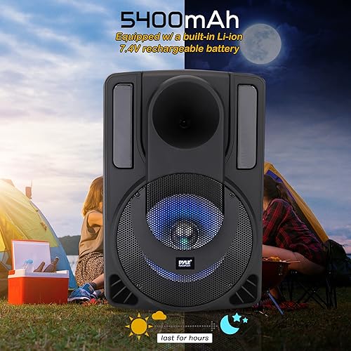 Miniatura 4 de Sistema de altavoces PA portátil de 12 pulgadas altavoz inalámbrico de audio para fiesta PA y karaoke - PHPWA12TB y soporte universal para micrófono