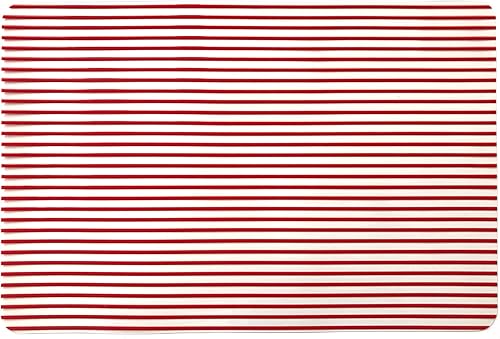 Miniatura 2 de CAIT CHAPMAN HOME COLLECTION Juego de 6 manteles individuales de vinilo transparente de doble pulido, fácil de limpiar, color negro