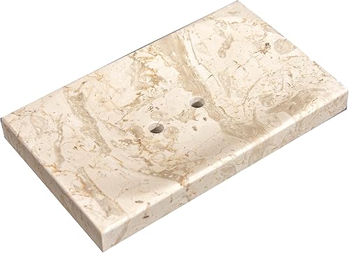 Miniatura 7 de CraftsOfEgypt Jabonera de mármol blanco  Soporte de mármol pulido y brillante  Accesorio de baño bellamente hecho