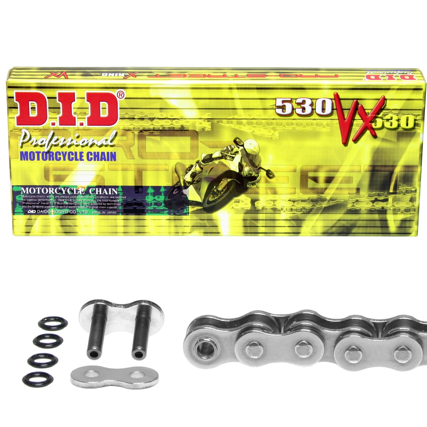 Kettensatz GSF 1250 Bandit S, 2007-2013, Typ CH, DID X-Ring (VX) extra verstärkt