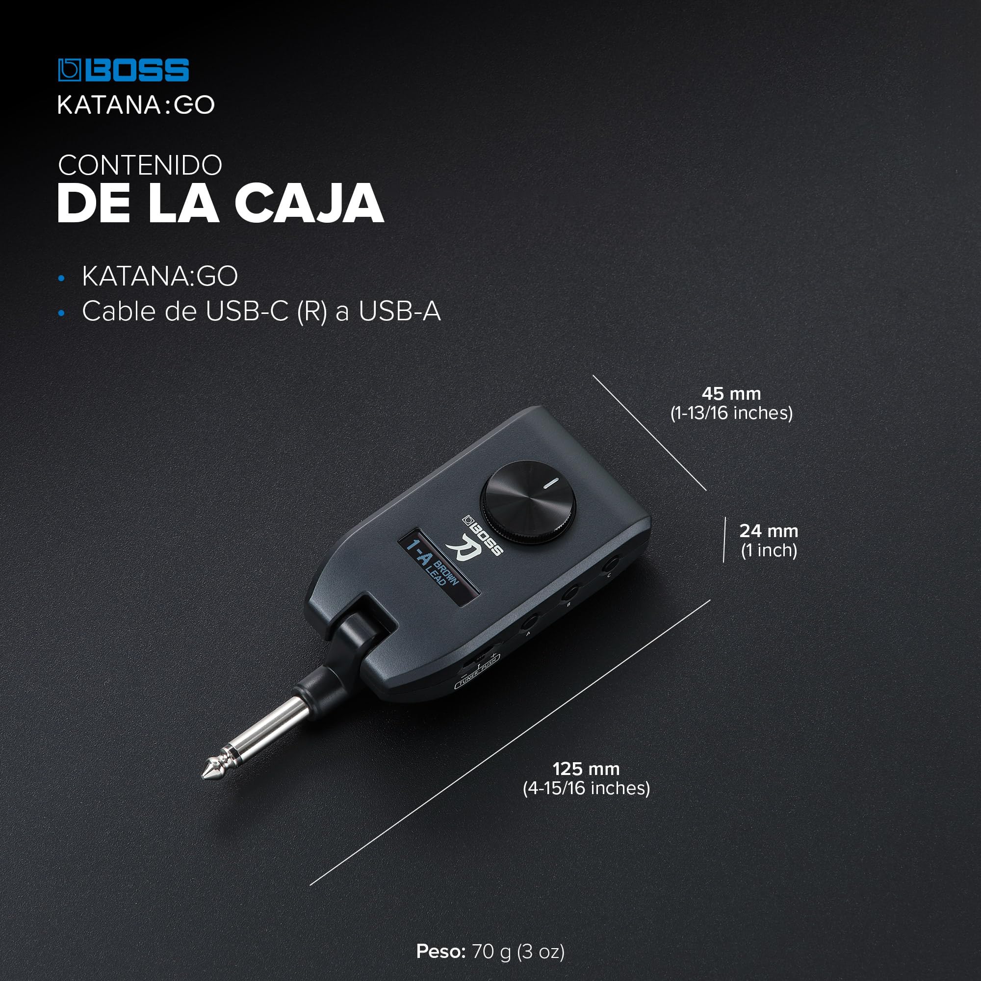 Boss Katana:GO | Amplificador de Auriculares Personal para