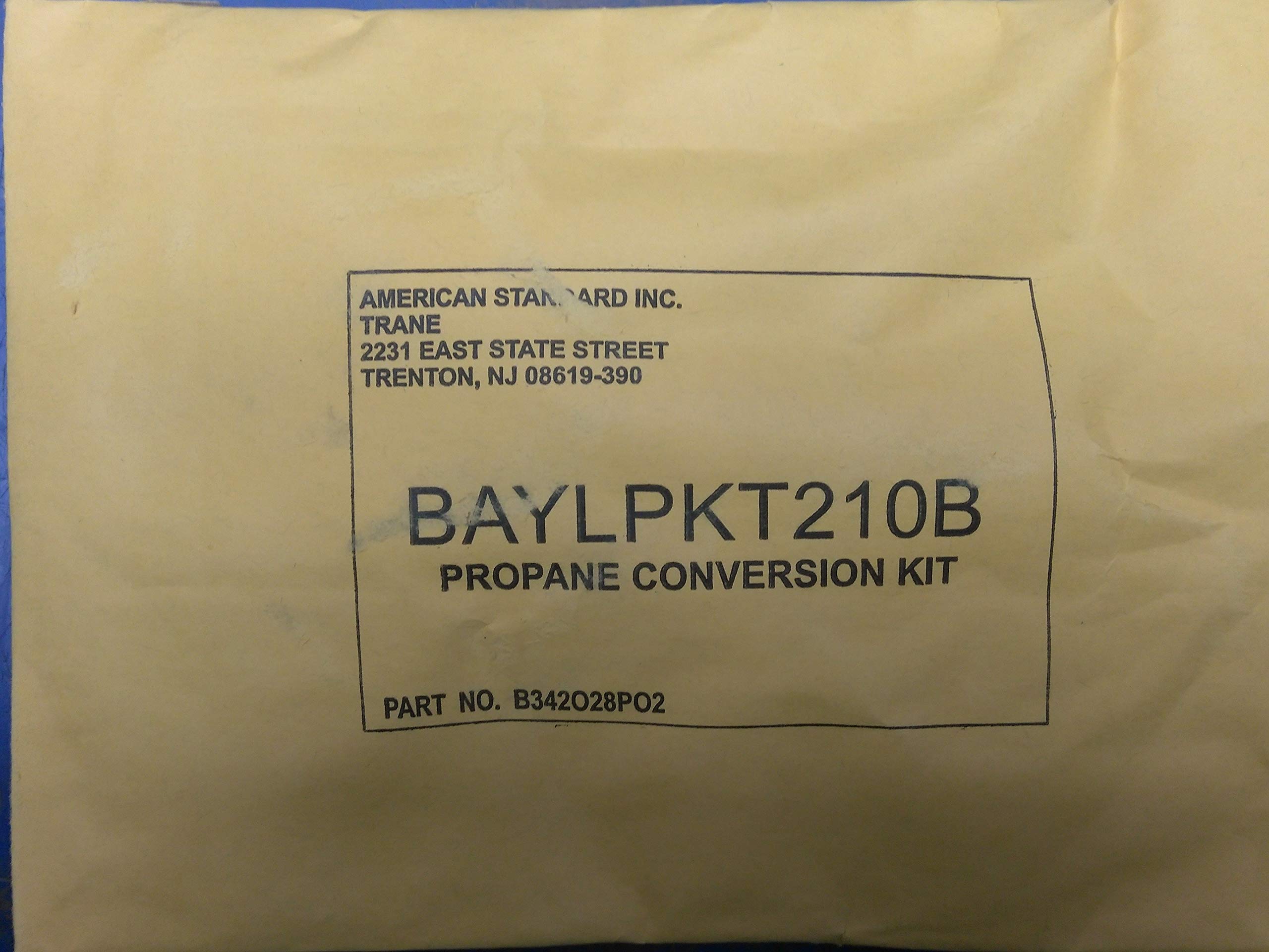 Trane American Standard from Natural to LP Propane Conversion Kit  BAYLPKT210B - Amazon.com