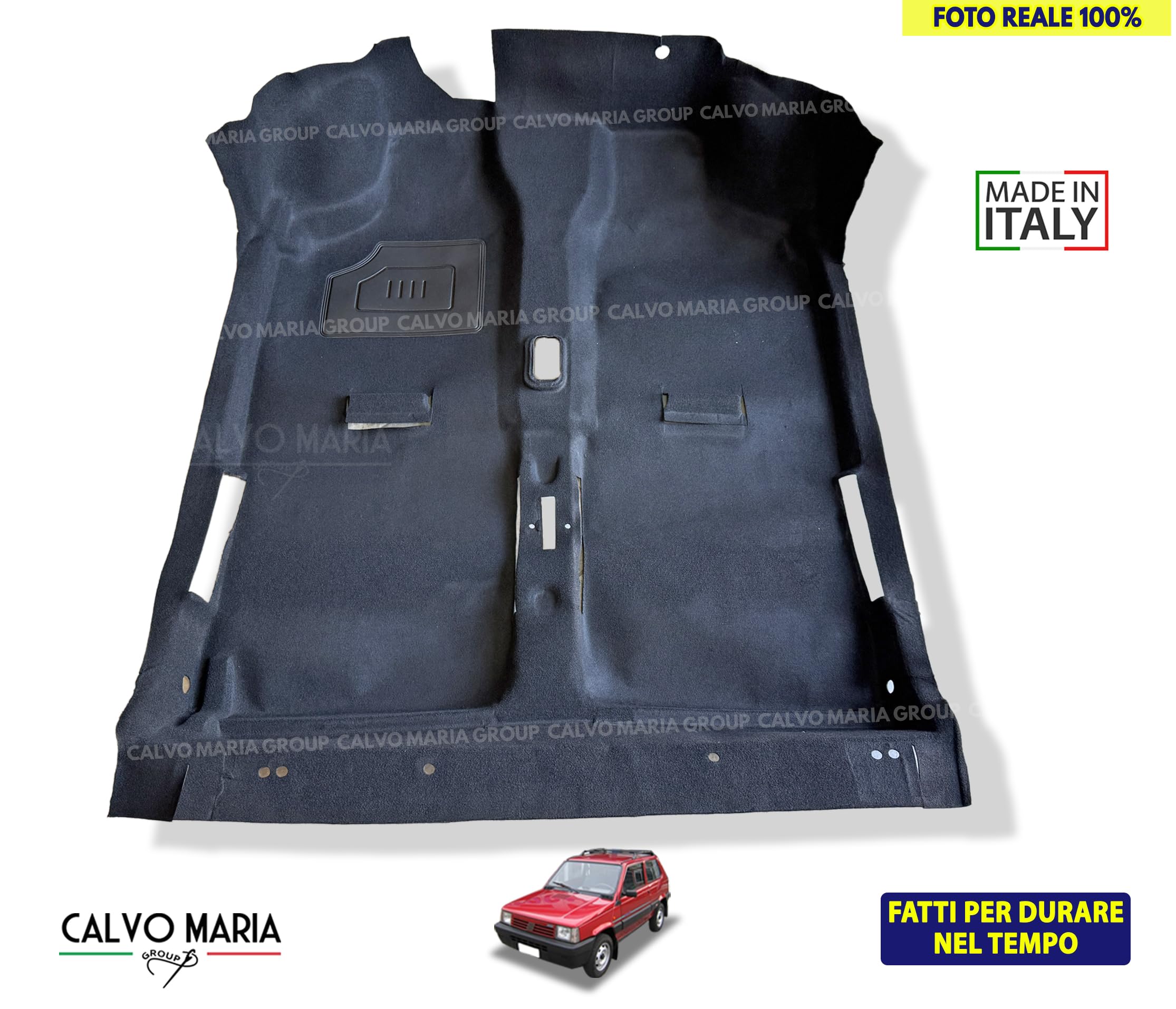 Tappetini Specifici per FIAT Panda 4x4 Sisley Tappeti auto in Moquette + Ricamo
