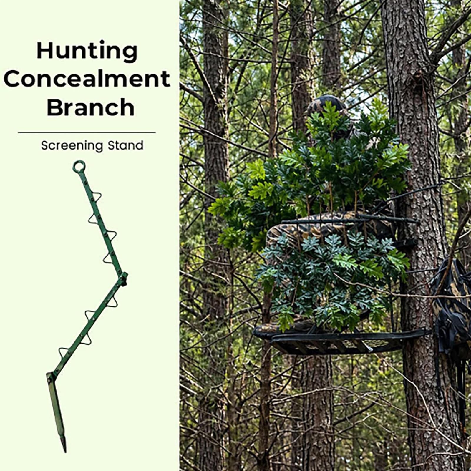 Hunting Concealment Branch | Hunting Camouflage Branch Stand | Tree Hunt Stand Camo Branches | Screening Stands for Outdoor Hunt Blinds Accessories